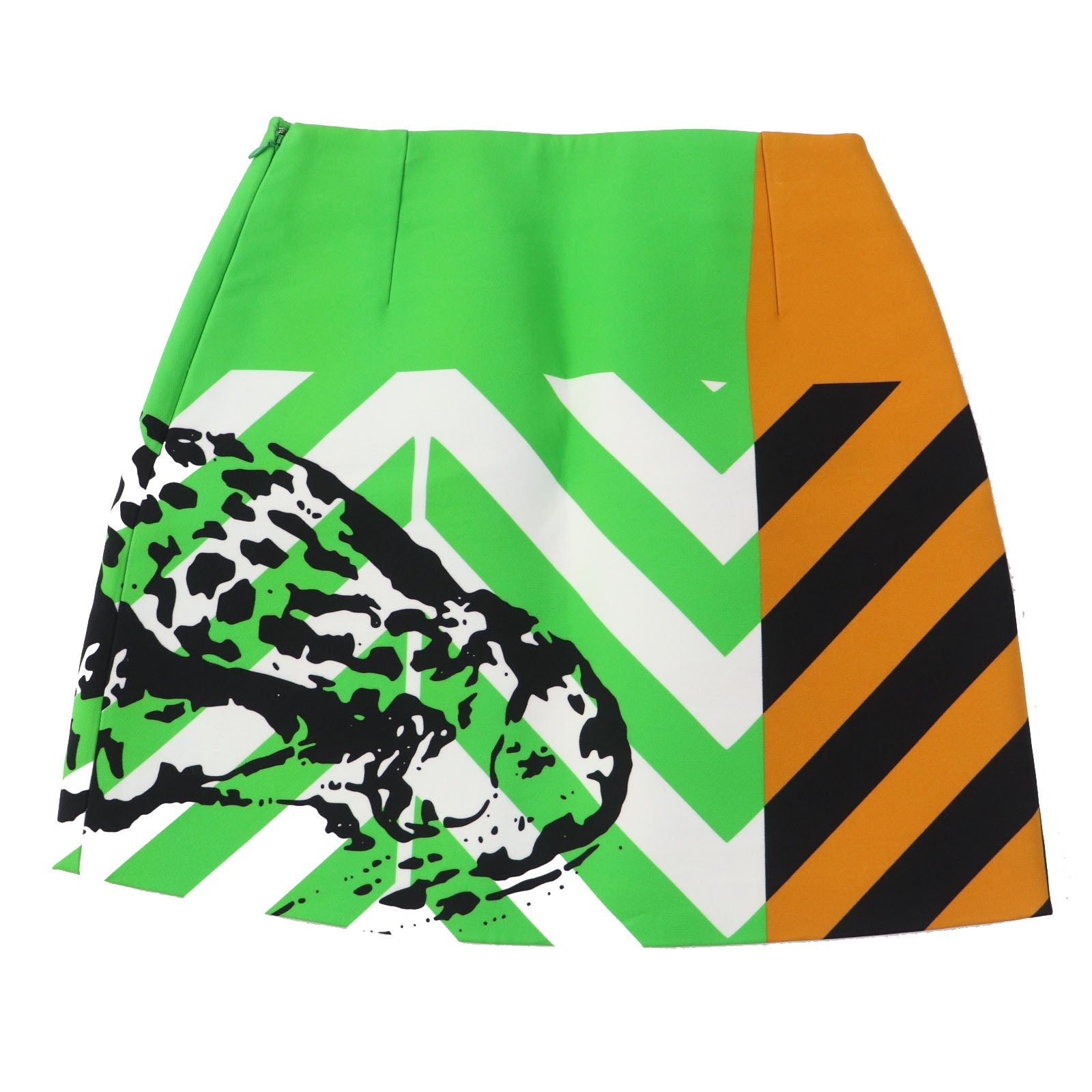 Christian Dior Mini skirt 221J36A5113 Nylon Green type D-JUNGLE D-JUNGLE 40