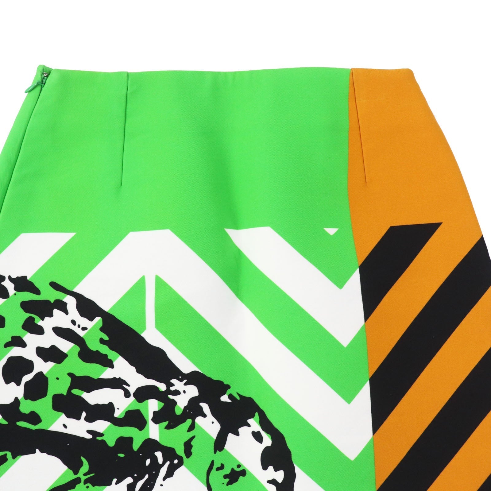 Christian Dior Mini skirt 221J36A5113 Nylon Green type D-JUNGLE D-JUNGLE 40