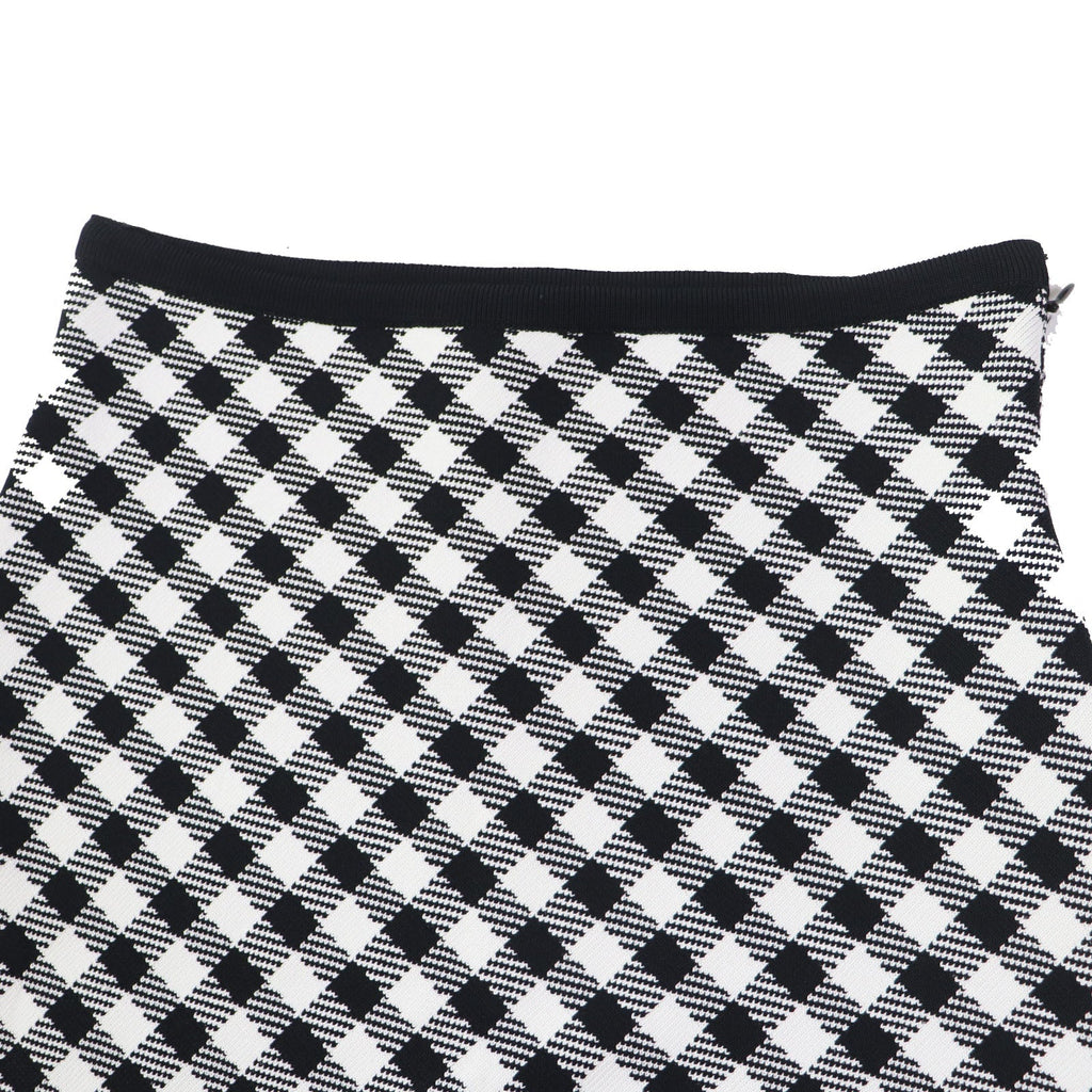 Christian Dior flare skirt 254J18AM514 Rayon Black White 38