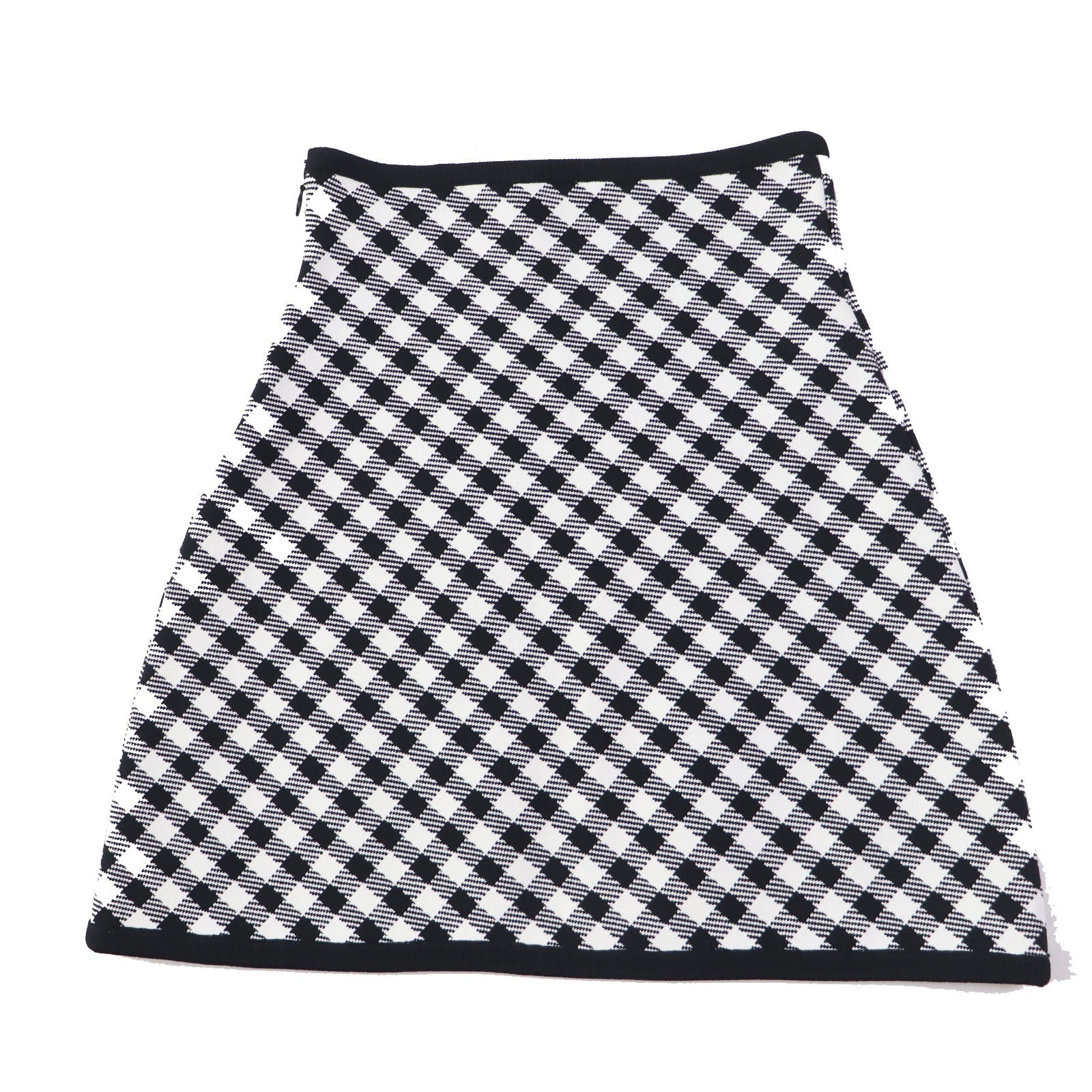 Christian Dior flare skirt 254J18AM514 Rayon Black White 38