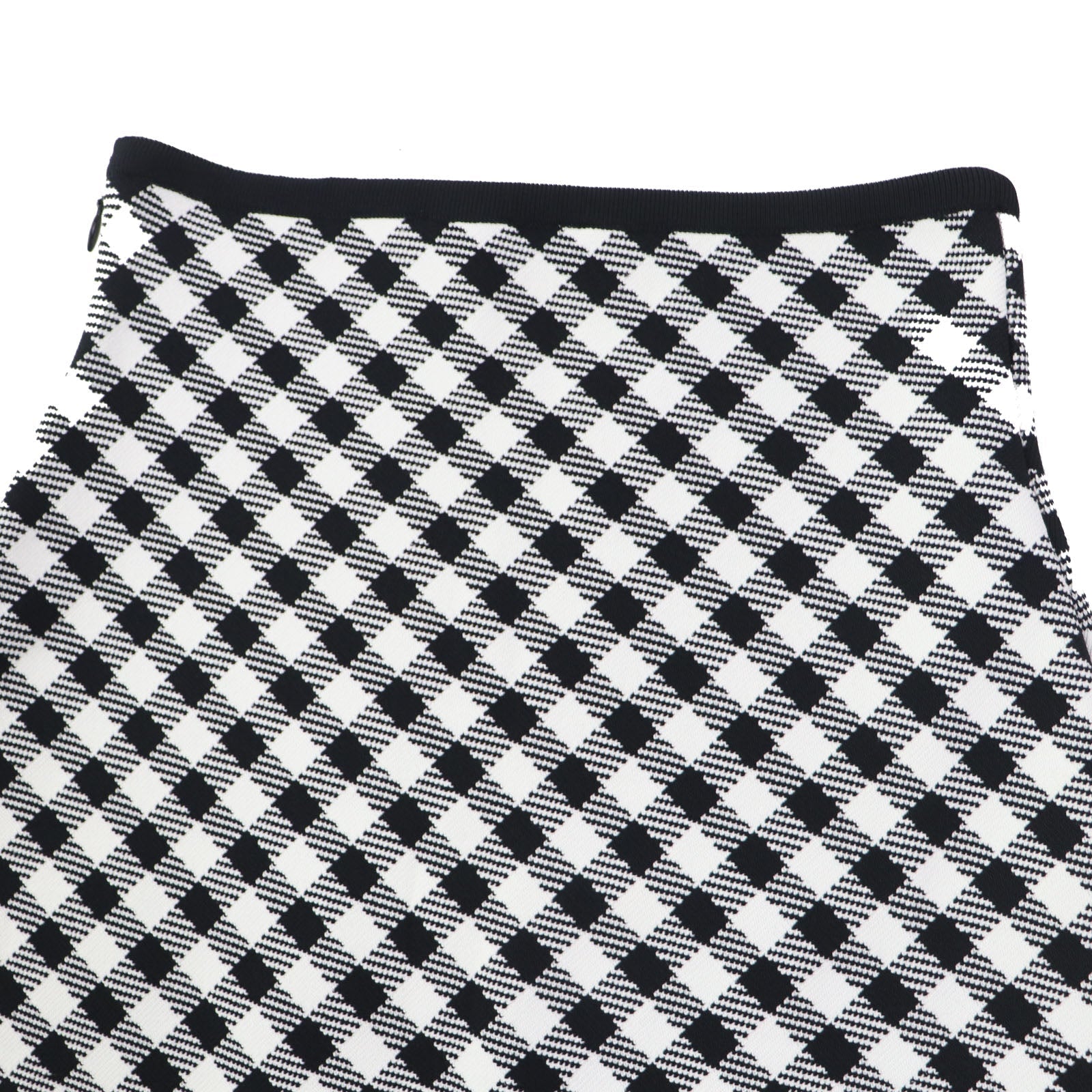 Christian Dior flare skirt 254J18AM514 Rayon Black White 38