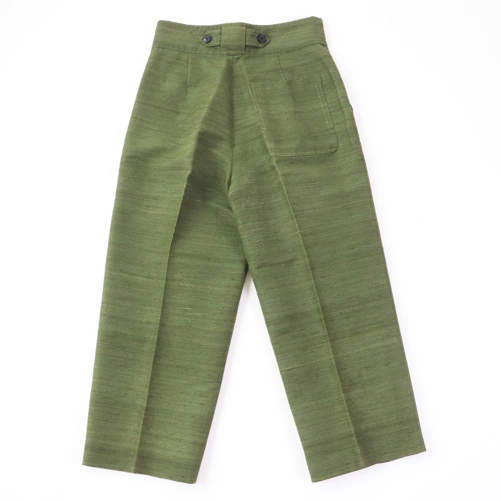 Christian Dior Wide pants 011P12A6044 silk khaki 40