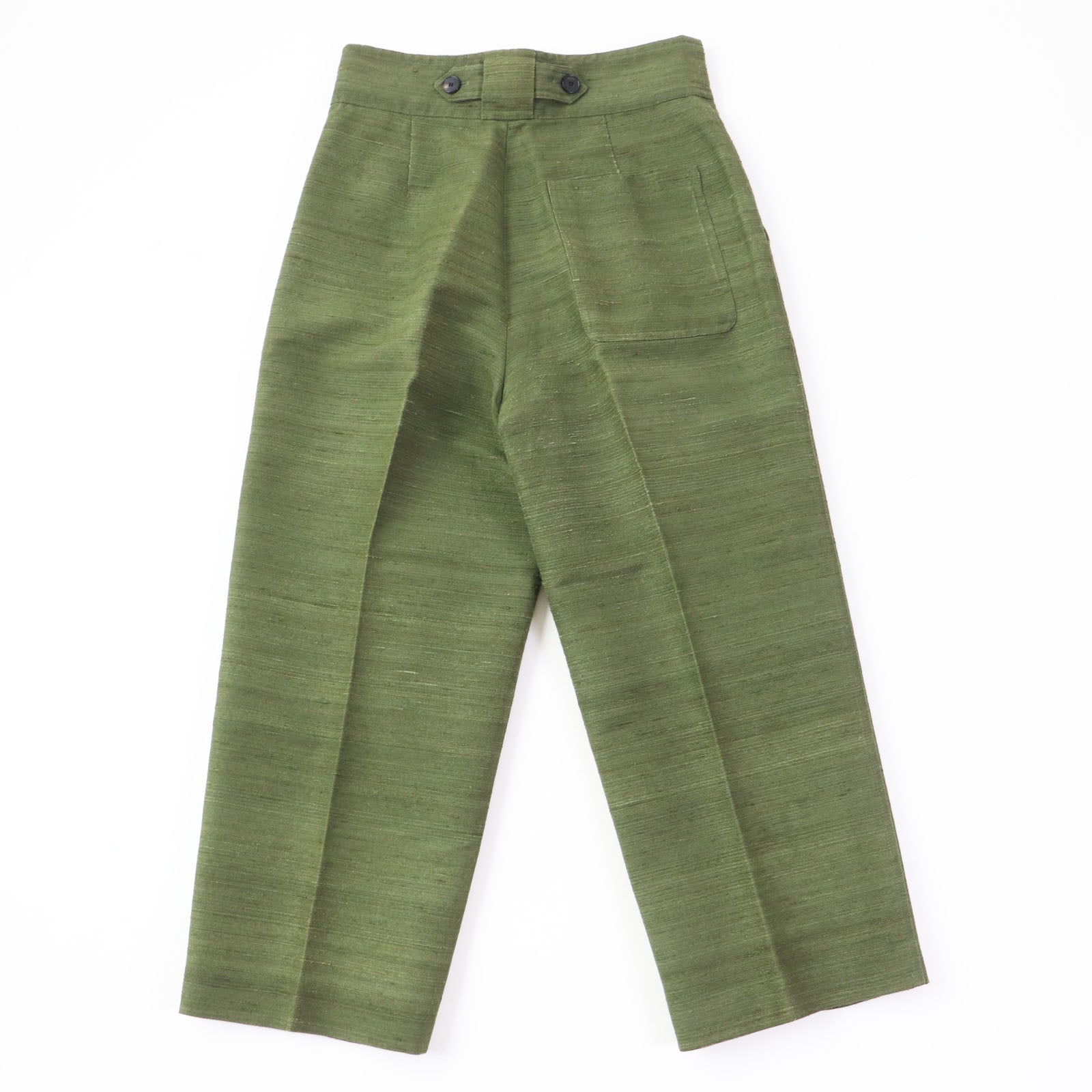 Christian Dior Wide pants 011P12A6044 silk khaki 40