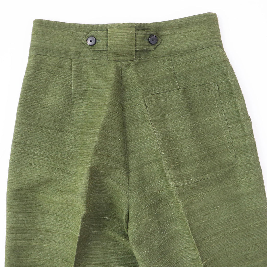 Christian Dior Wide pants 011P12A6044 silk khaki 40