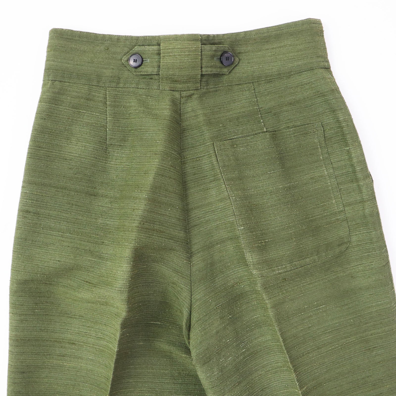 Christian Dior Wide pants 011P12A6044 silk khaki 40