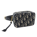Christian Dior Waist bag Main: Canvas, Part: Leather Navy beige Oblique Women Used