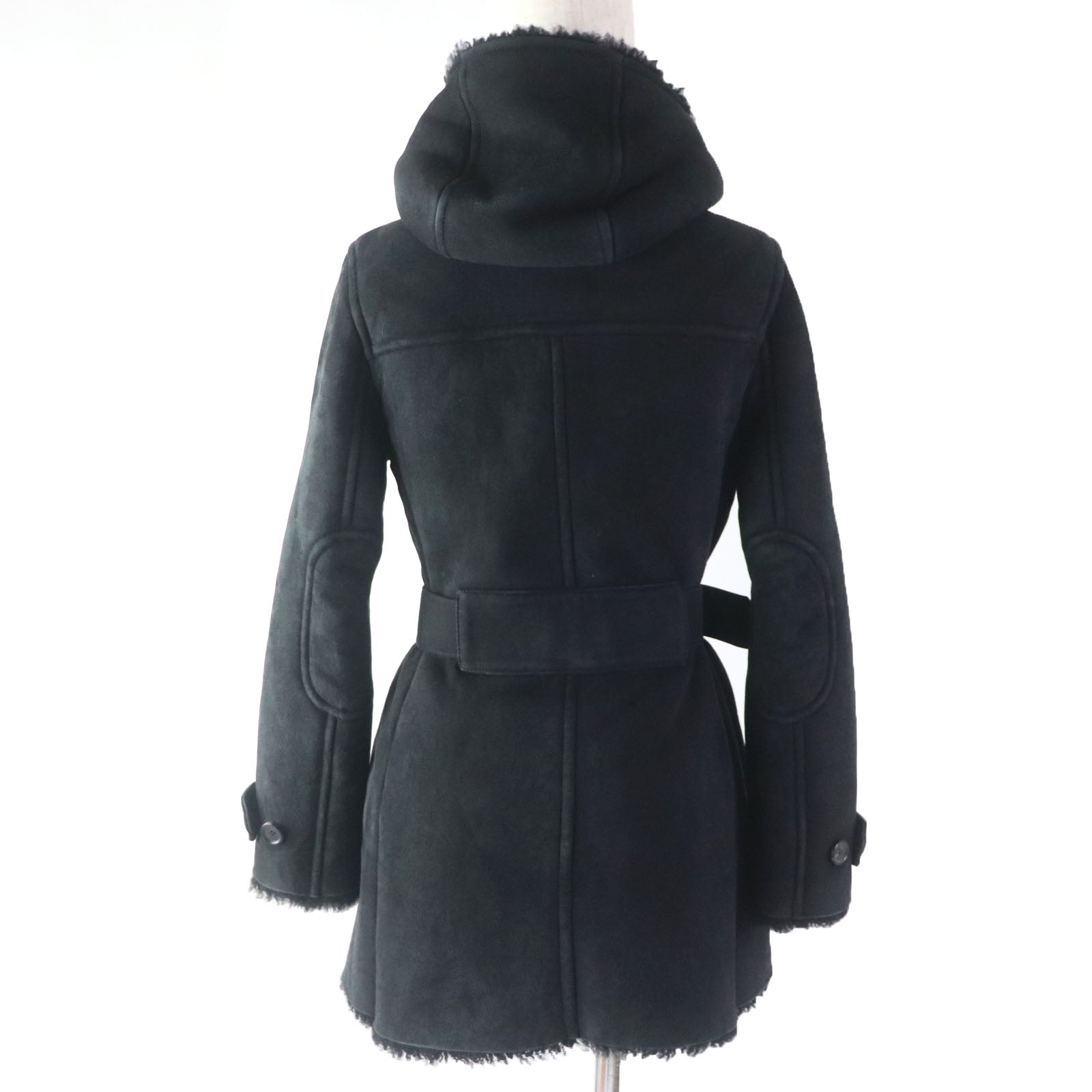 PRADA Mouton coat Mouton black 38