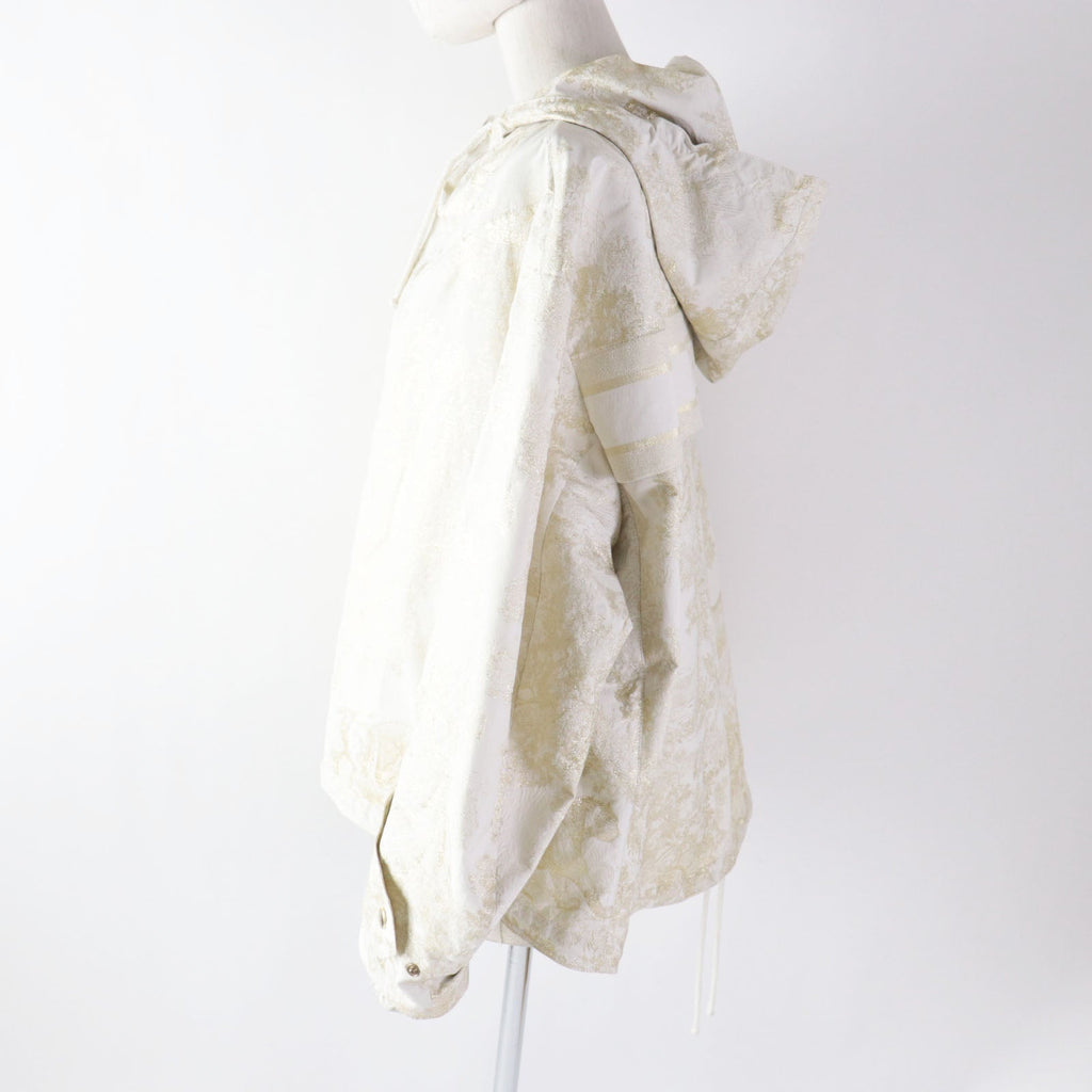 Christian Dior Nylon jacket 217C31A2985 polyester light beige gold Toile de Jouy Windbreaker S
