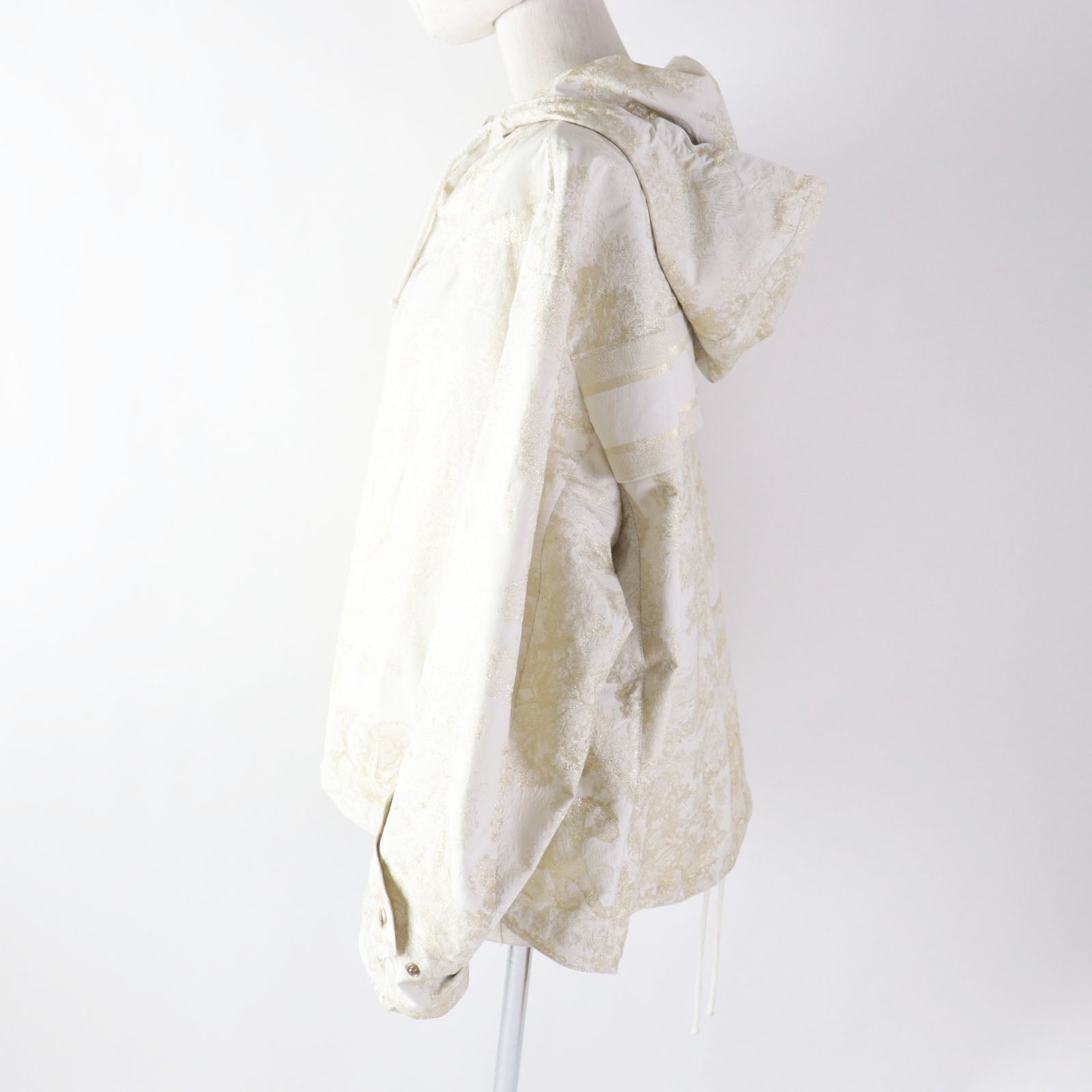Christian Dior Nylon jacket 217C31A2985 polyester light beige gold Toile de Jouy Windbreaker S