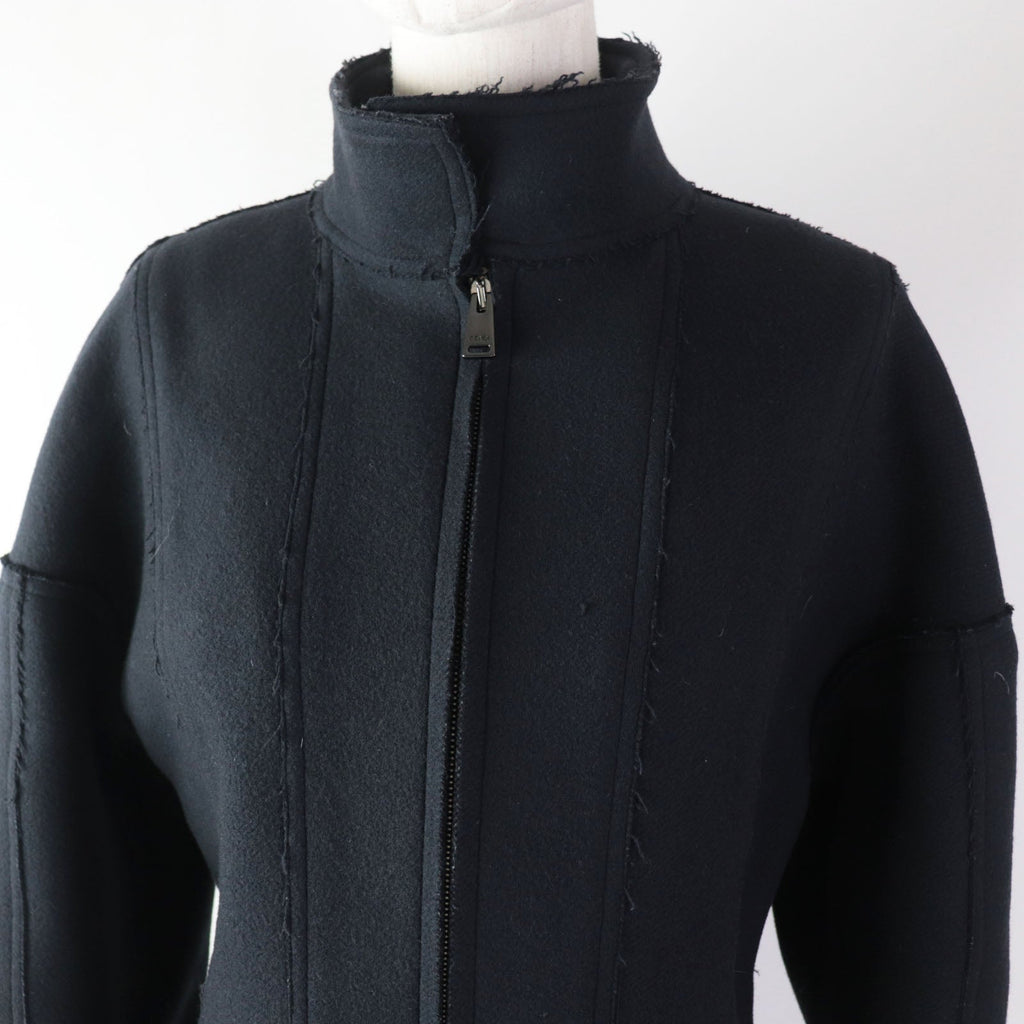 FENDI coat wool Dark navy 40
