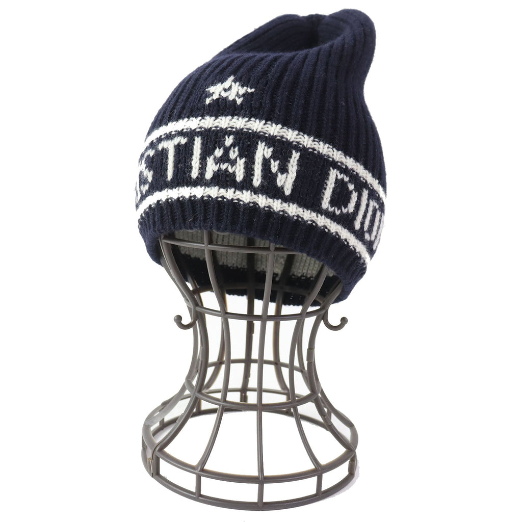 Christian Dior Knit cap 31NOE714IXGH wool Navy white