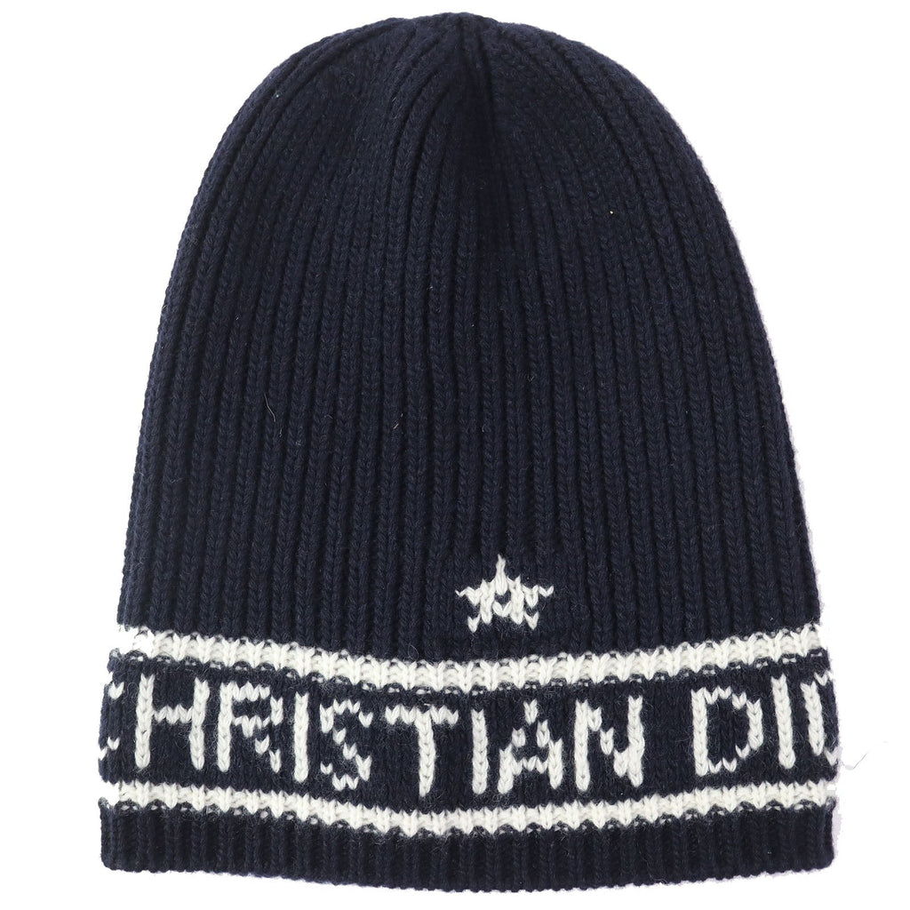 Christian Dior Knit cap 31NOE714IXGH wool Navy white