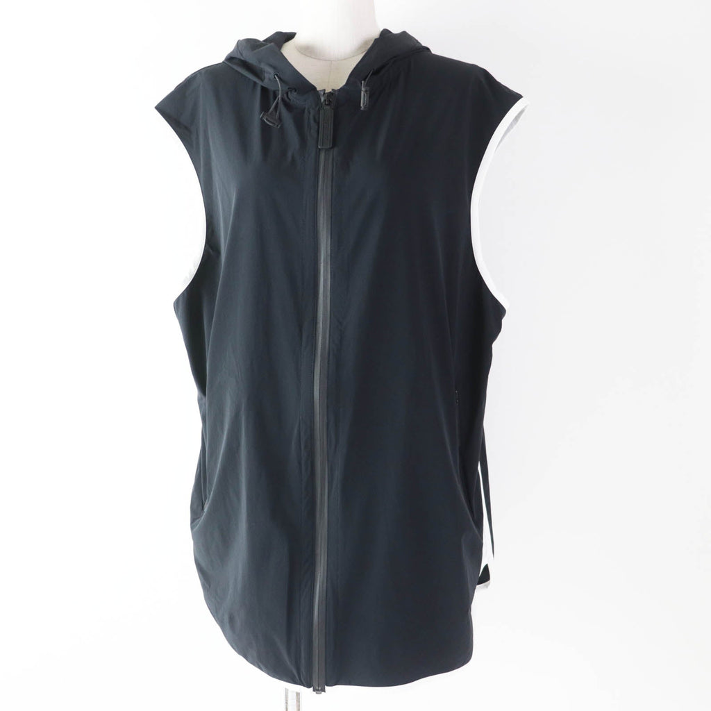 Christian Dior Hoodie 243G15A2260 Nylon Black White Sleeveless Technical Jersey Zip Hoodie DIOR VIBE XS
