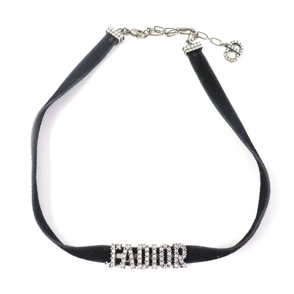 Christian Dior choker ― Black Silver JADIOR