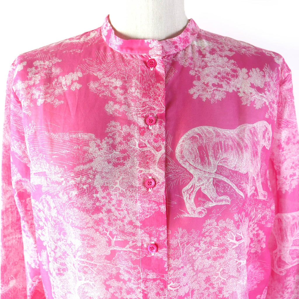Christian Dior Long sleeve shirt 221B54A3846 cotton pink 40