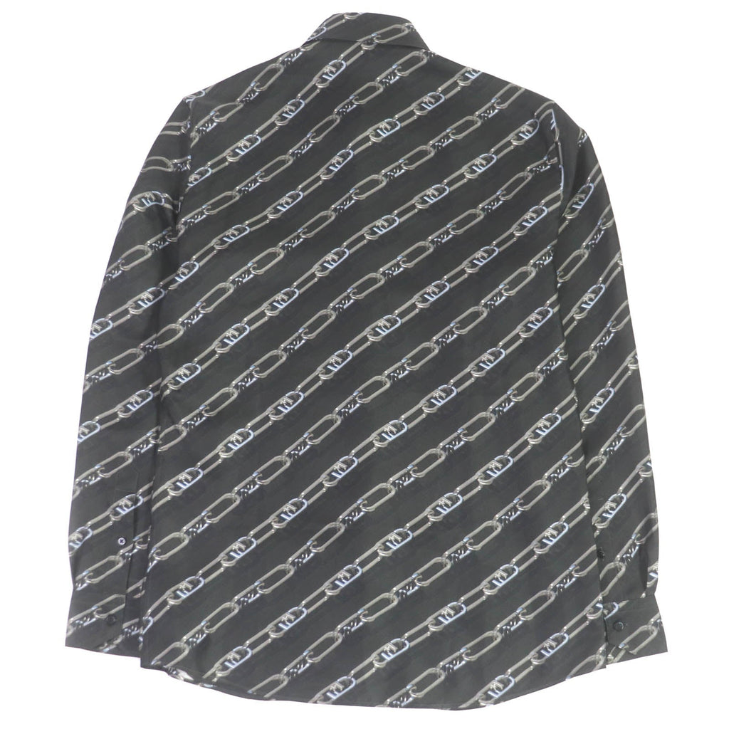 FENDI Long sleeve shirt FS0585 silk charcoal 39