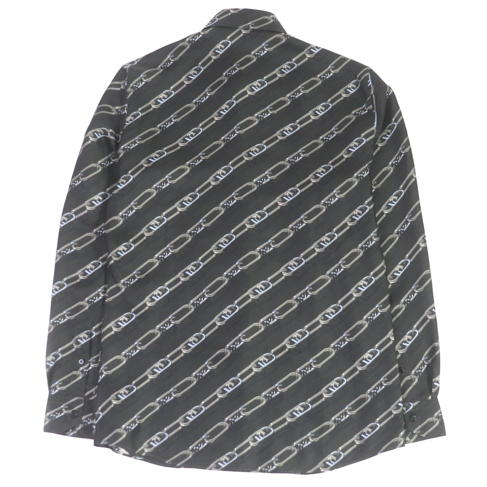 FENDI Long sleeve shirt FS0585 silk charcoal 39