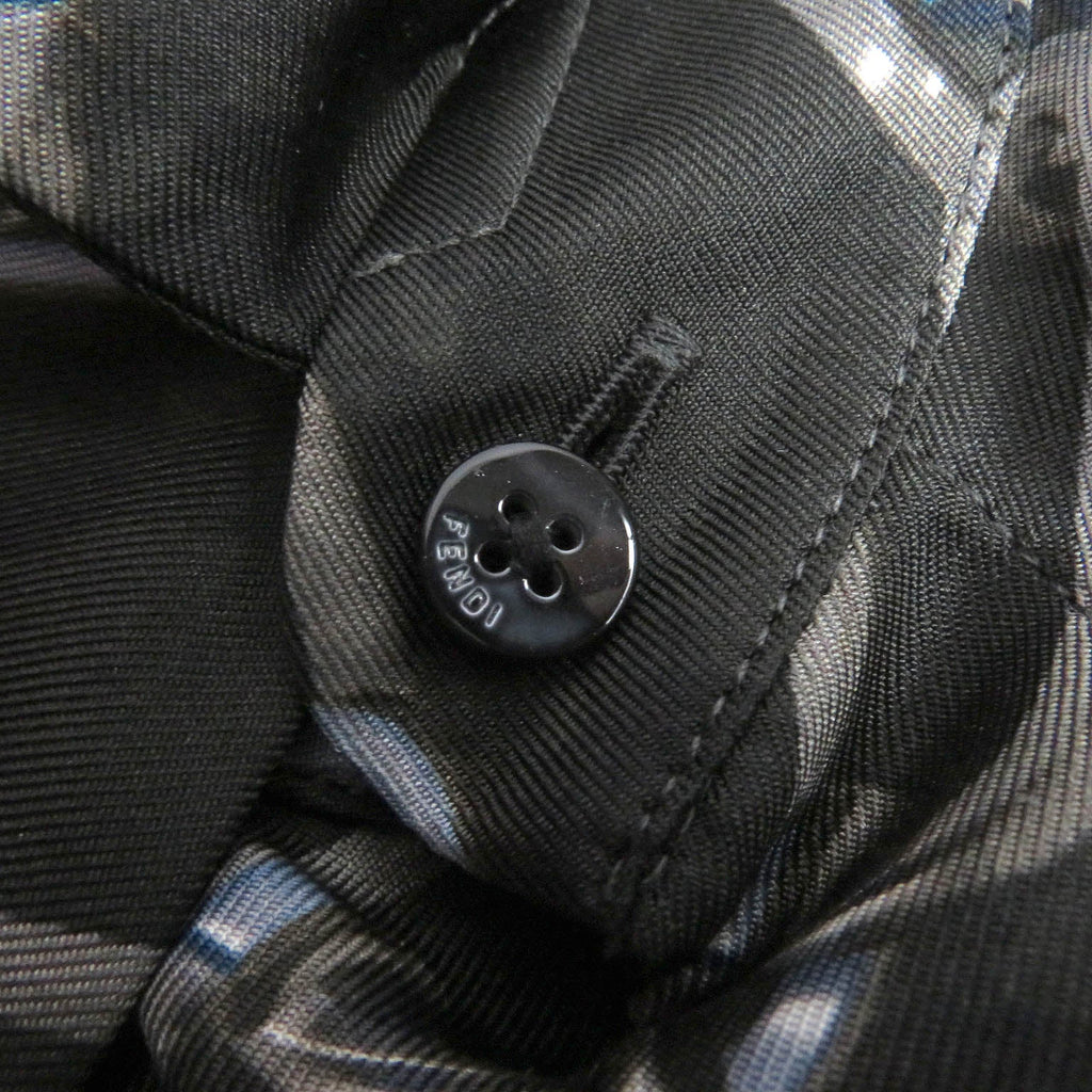 FENDI Long sleeve shirt FS0585 silk charcoal 39