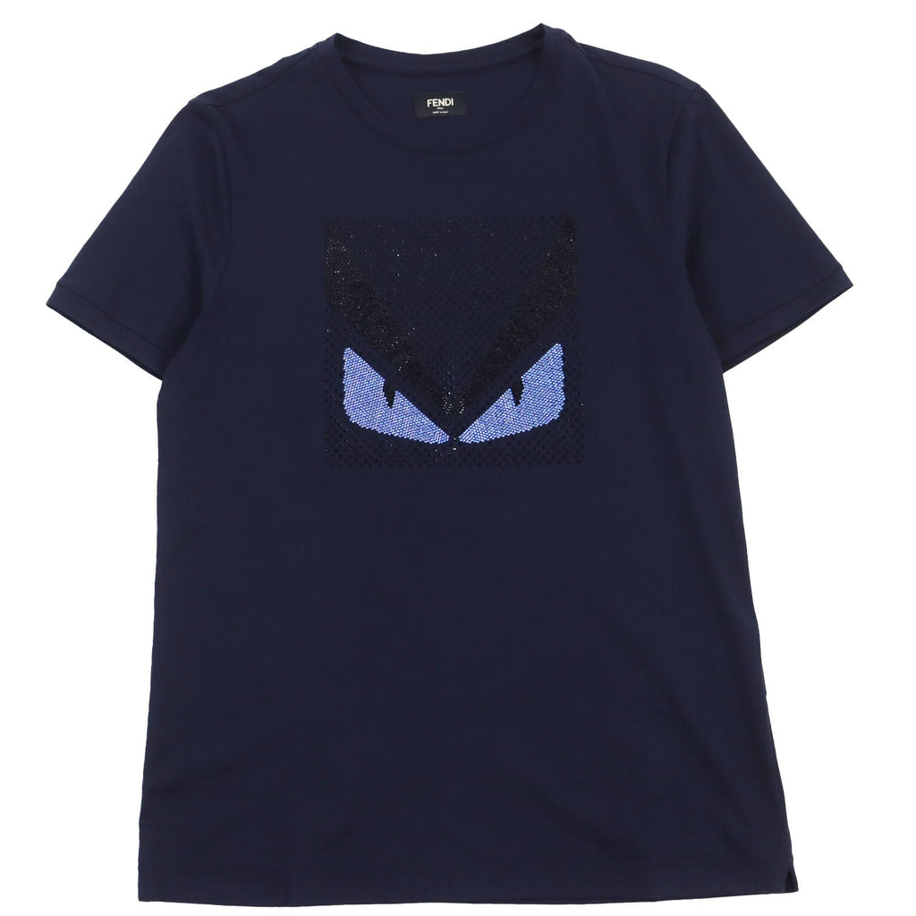 FENDI Short sleeve T-shirt FY0626 cotton Navy 46