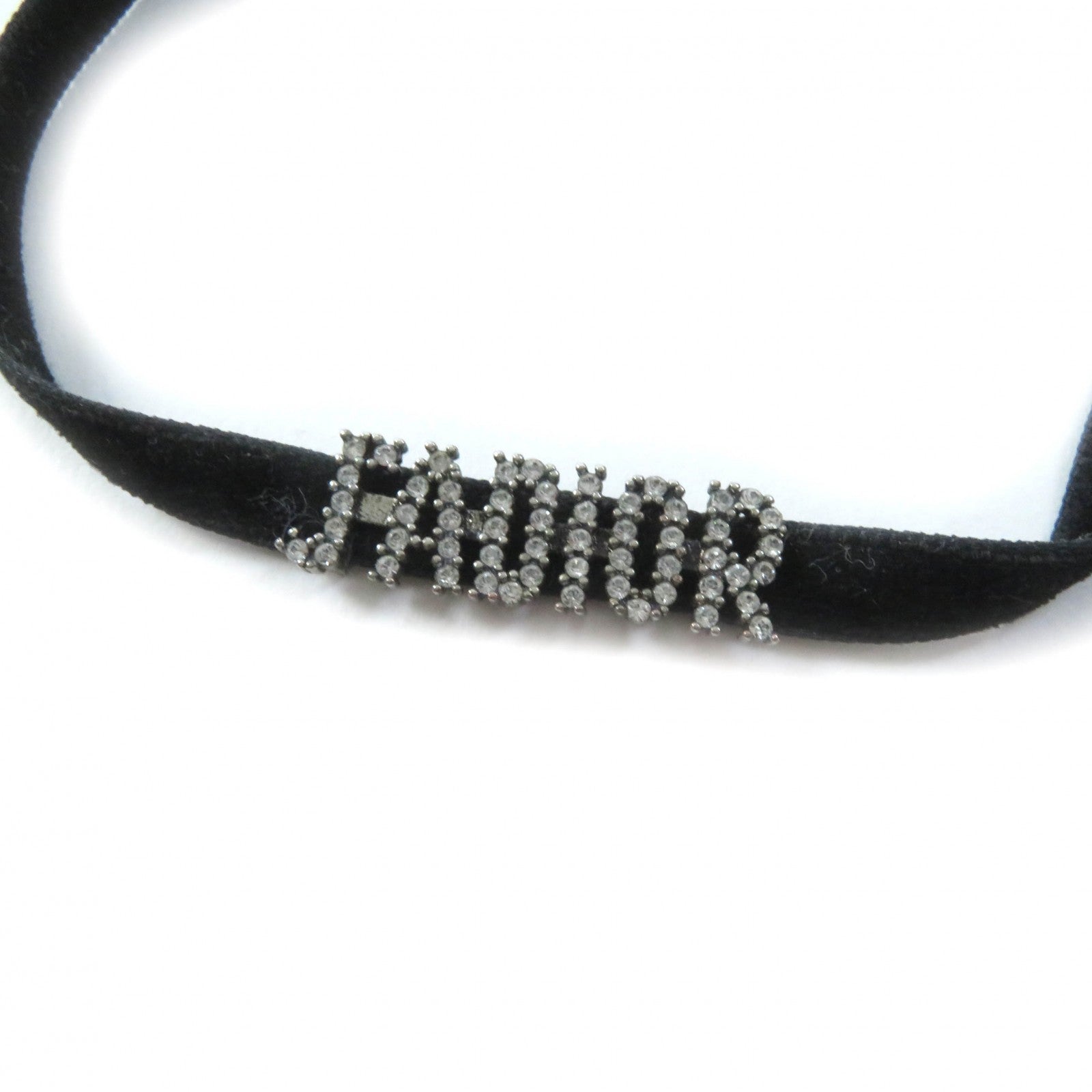 Christian Dior choker ー Black Silver