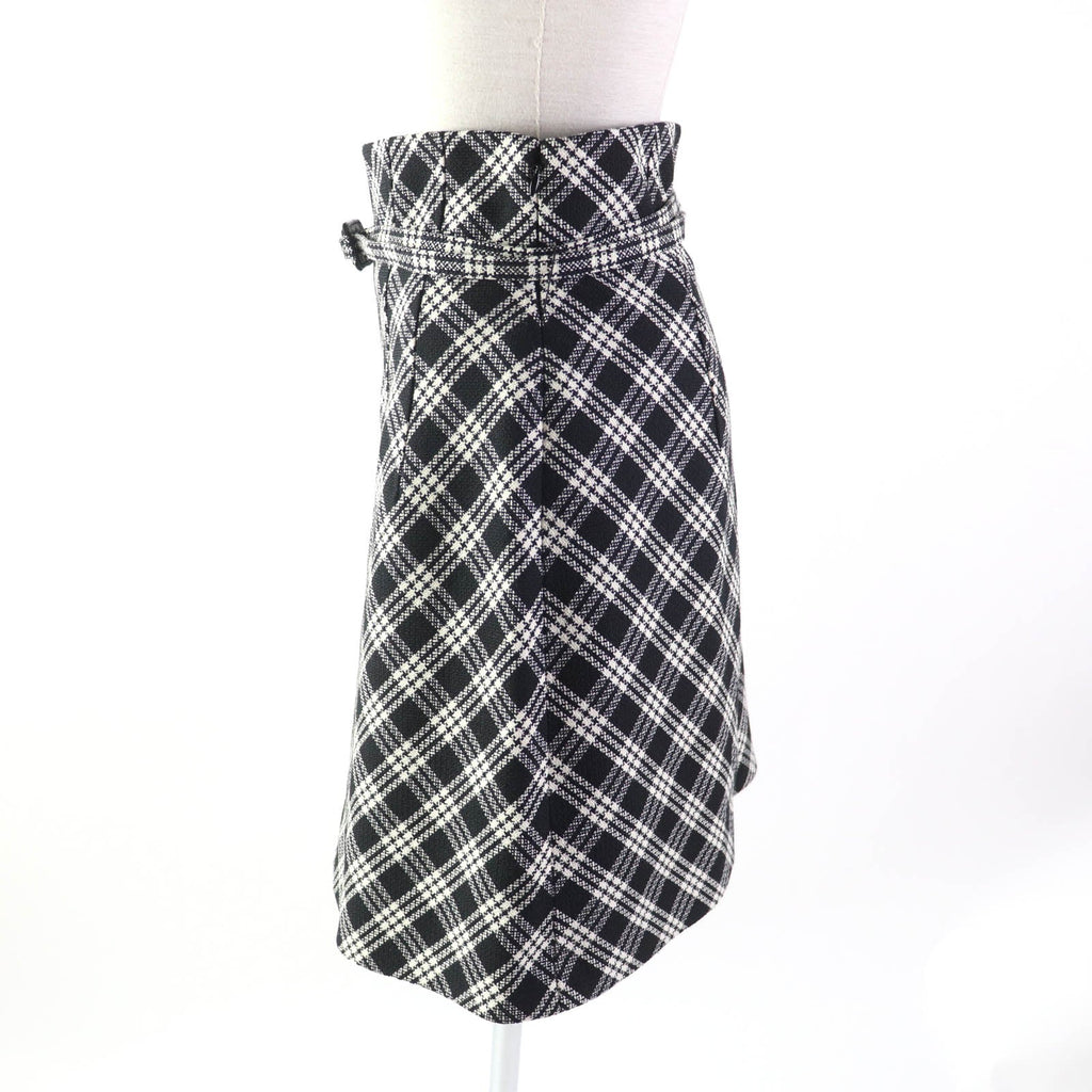 Christian Dior skirt 251J80A1244 wool Black White 42