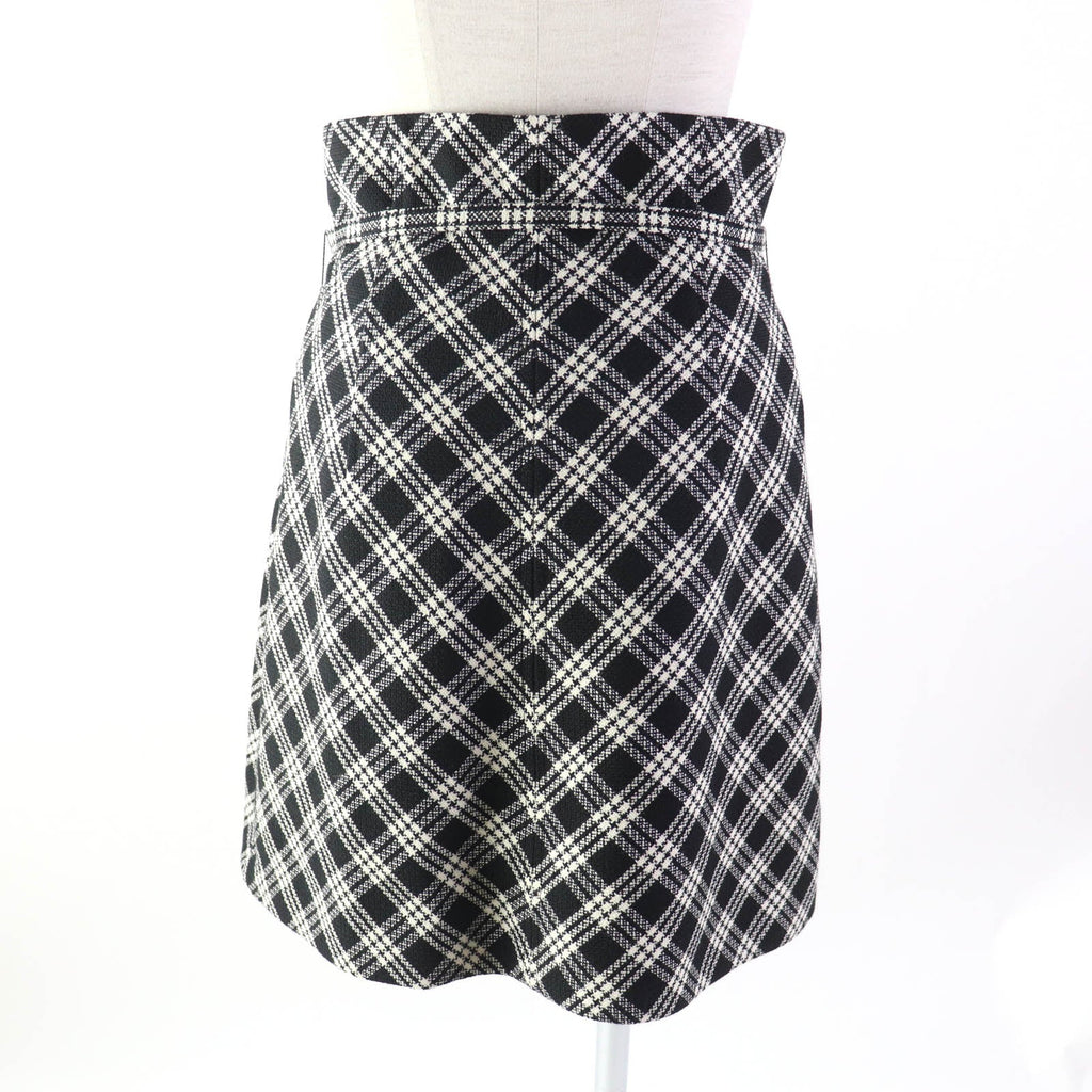 Christian Dior skirt 251J80A1244 wool Black White 42