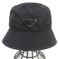 PRADA hat 2HC137 recycled polyamide black L