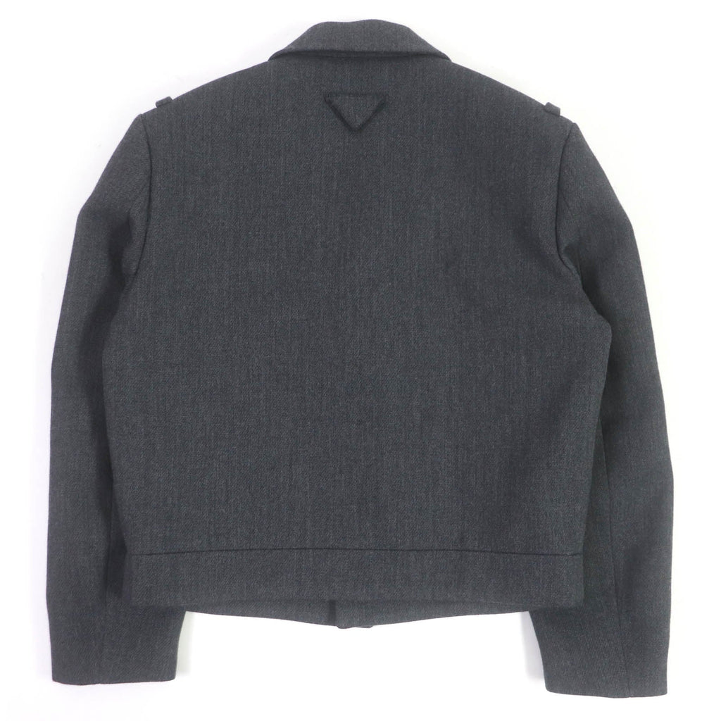 PRADA Blouson SGC362 Outer: 100% virgin wool, Lining: 100% rayon gray mens 48 Used