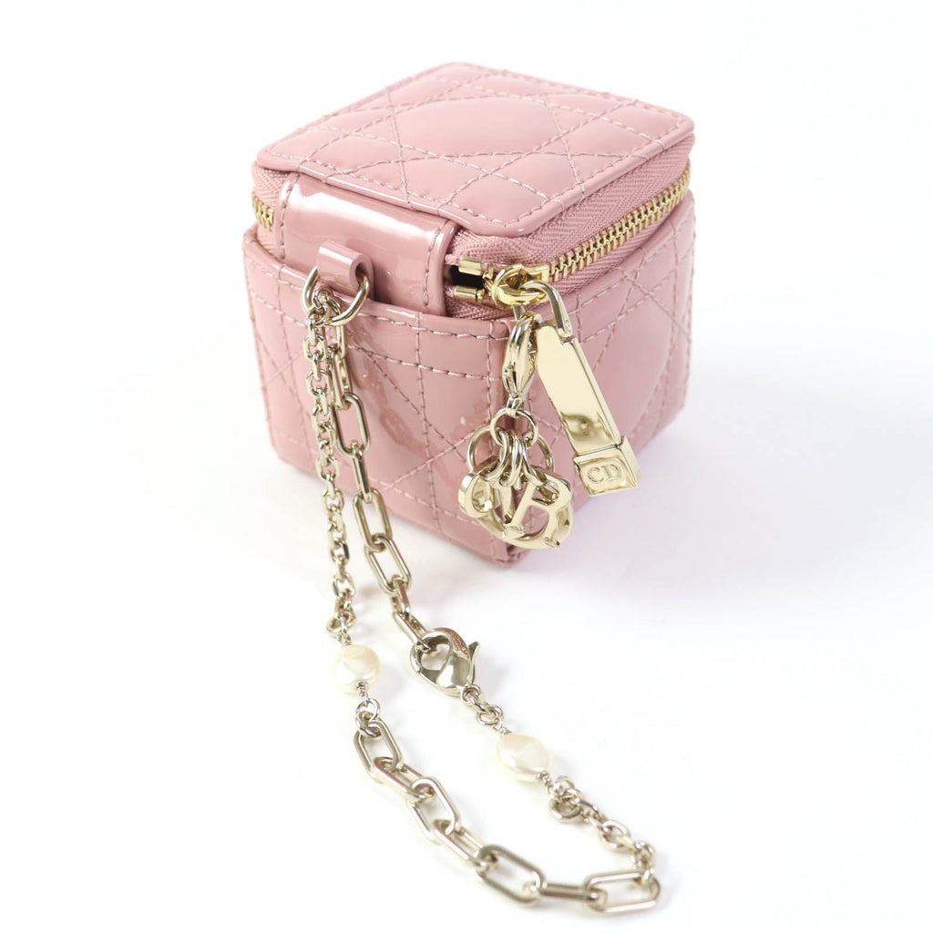 Christian Dior Pouch S0976OVRB enamel pink LADY DIOR