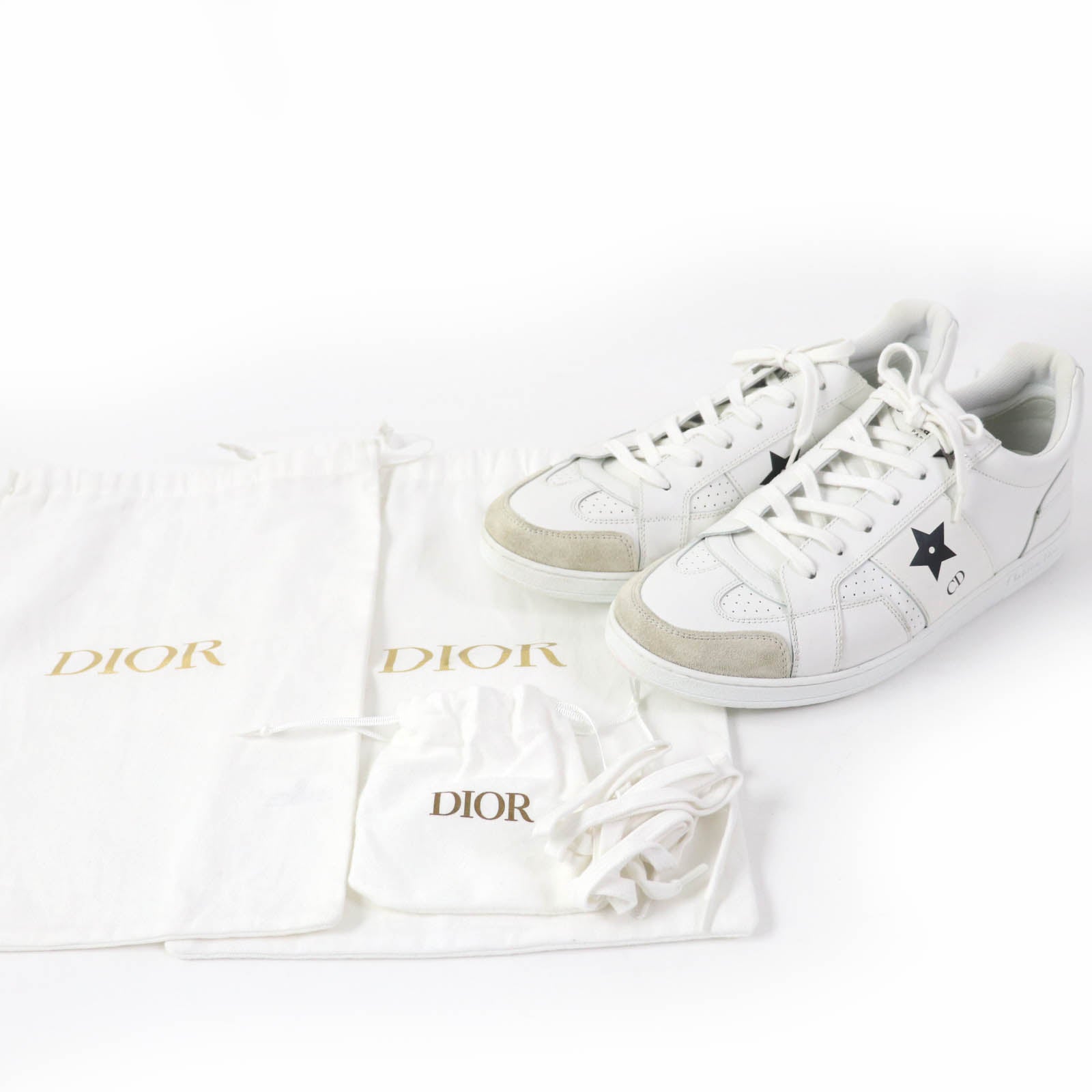 Christian Dior Low cut sneakers KCK361CLD-S19W Main: Leather white Dior star Women 39 Used