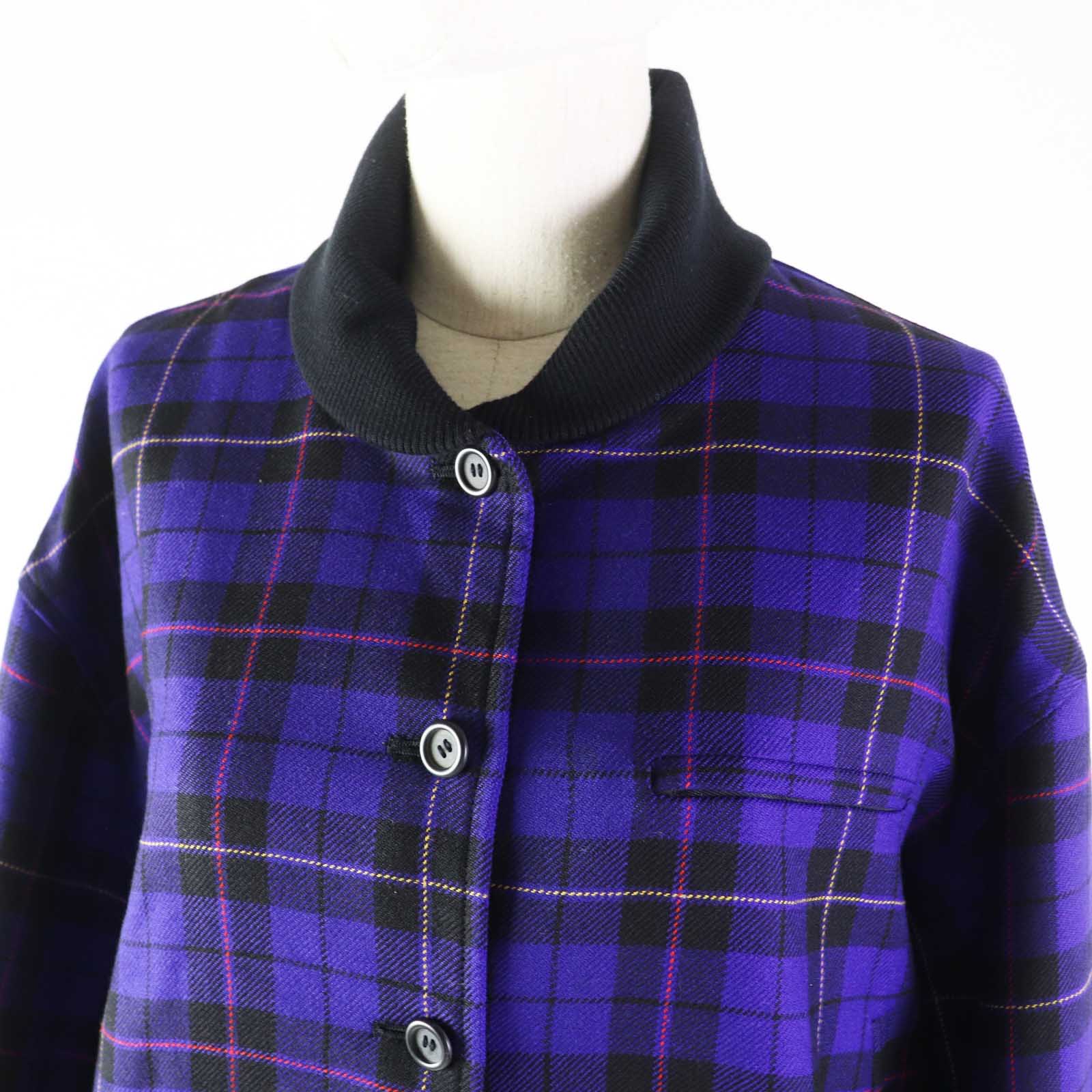 Christian Dior Blouson Outer: 100% wool, Lining: 100% polyester Purple type Women M Used