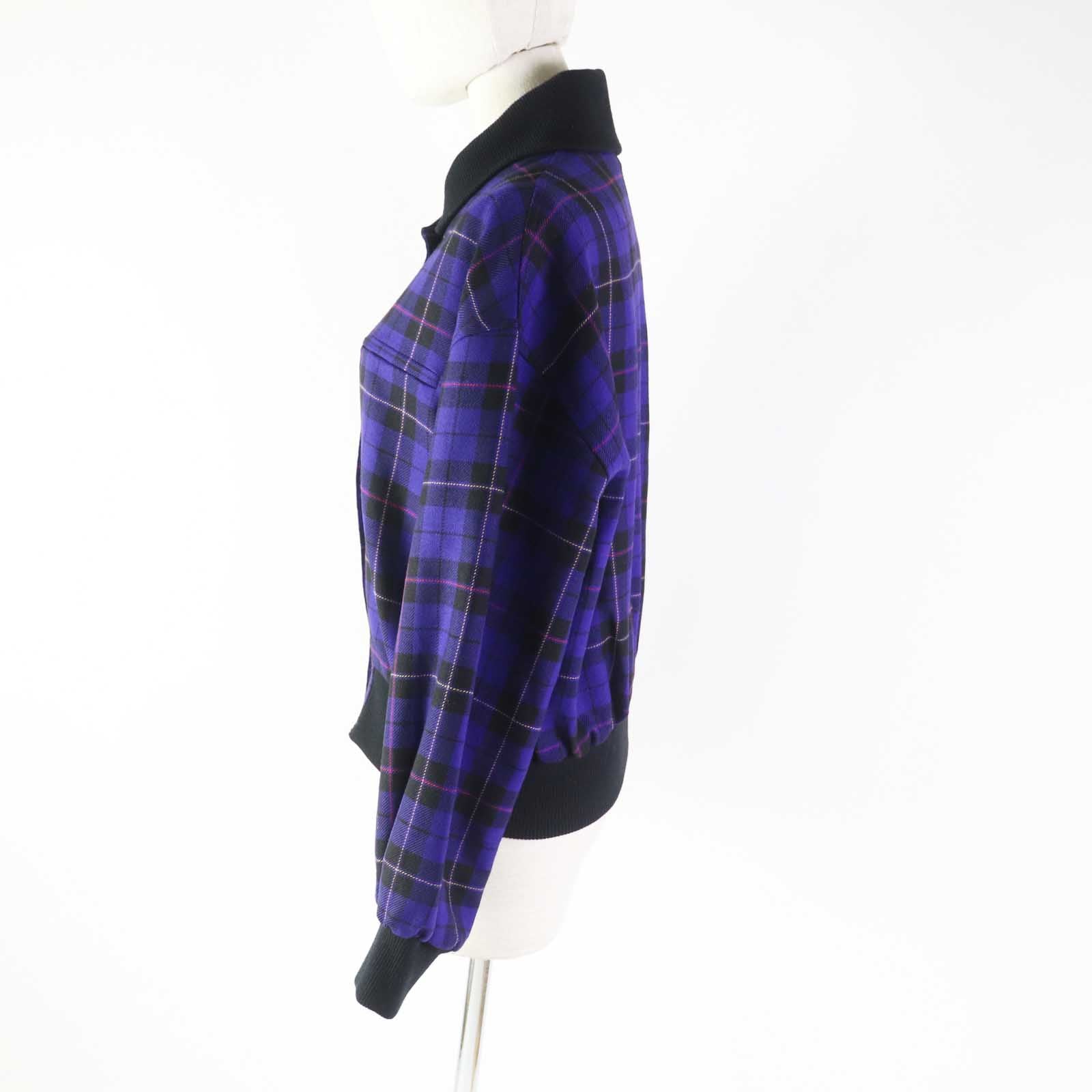 Christian Dior Blouson Outer: 100% wool, Lining: 100% polyester Purple type Women M Used