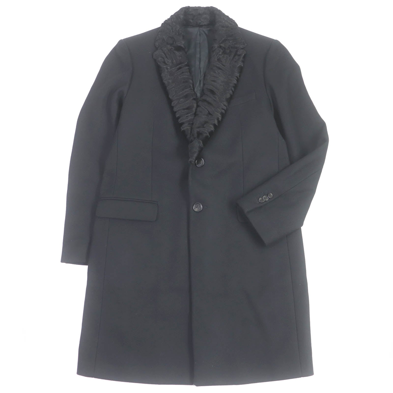 FENDI Chester coat FF01073YN wool black 52