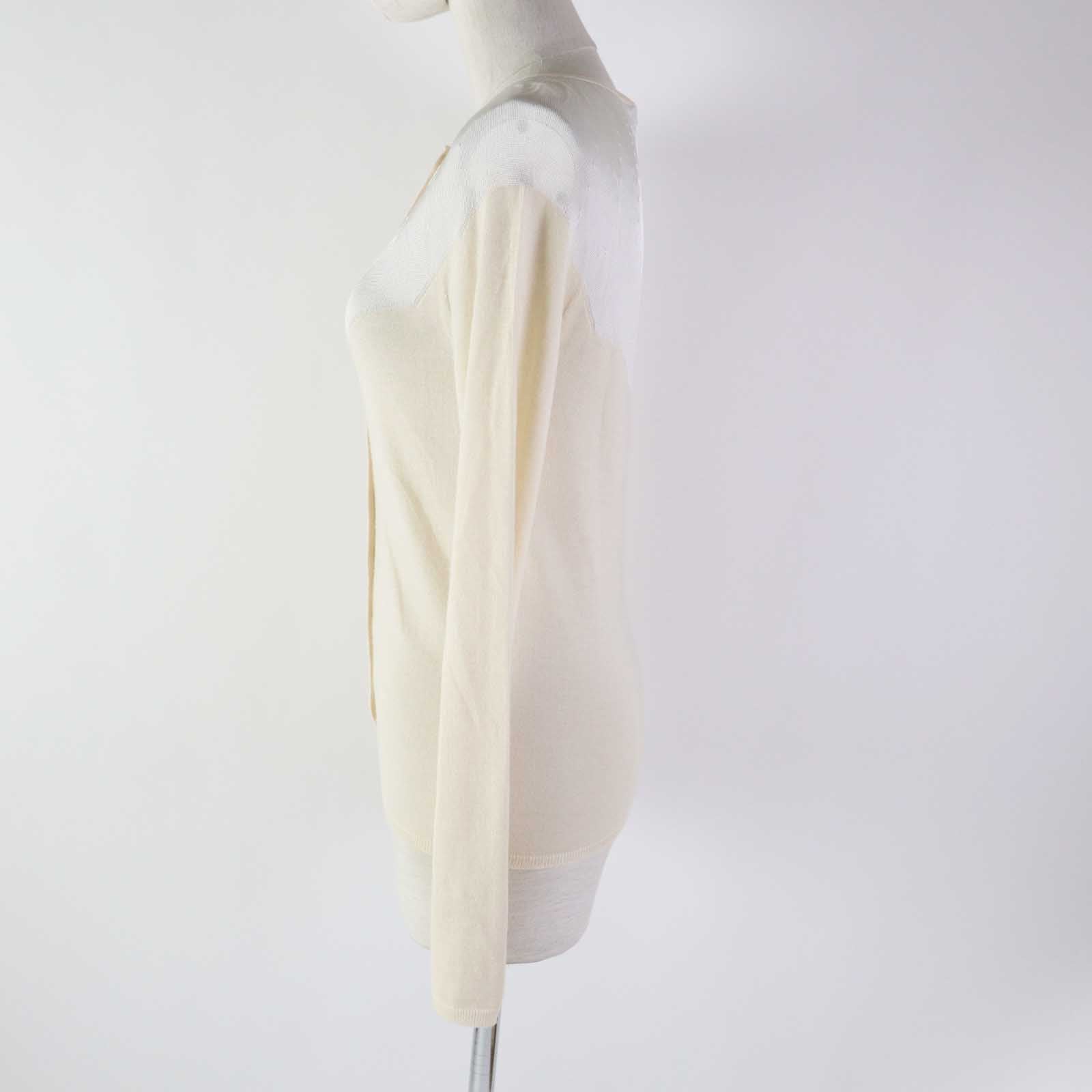 Christian Dior cardigan 6E24167AM598 cashmere White beige 40
