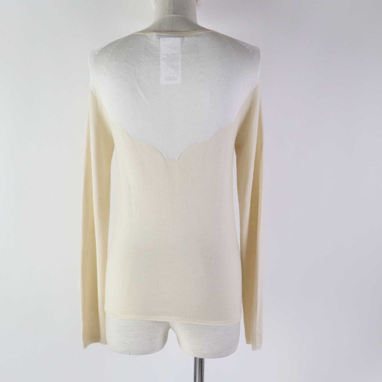 Christian Dior cardigan 6E24167AM598 cashmere White beige 40