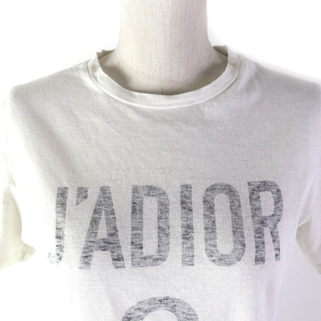 Christian Dior Short sleeve T-shirt cotton White gray XS