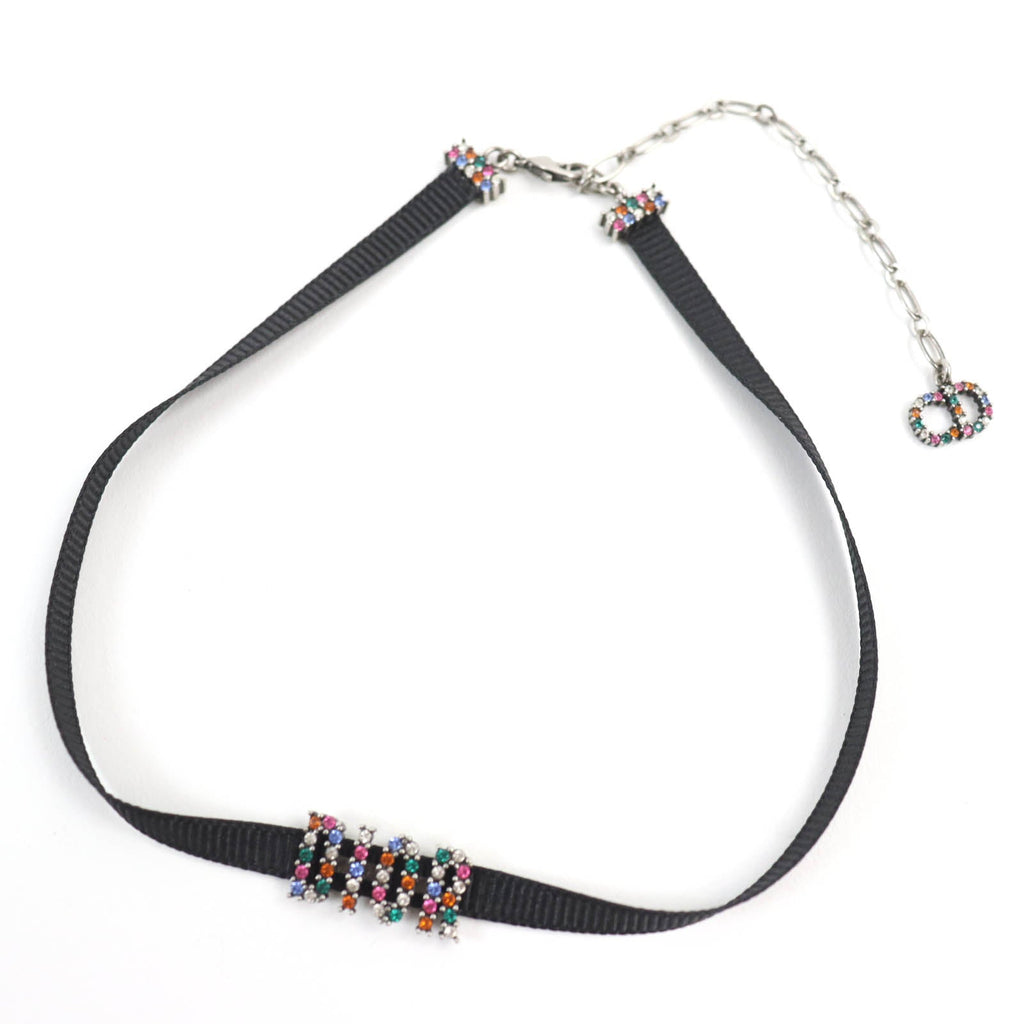 Christian Dior choker ー Black multicolor
