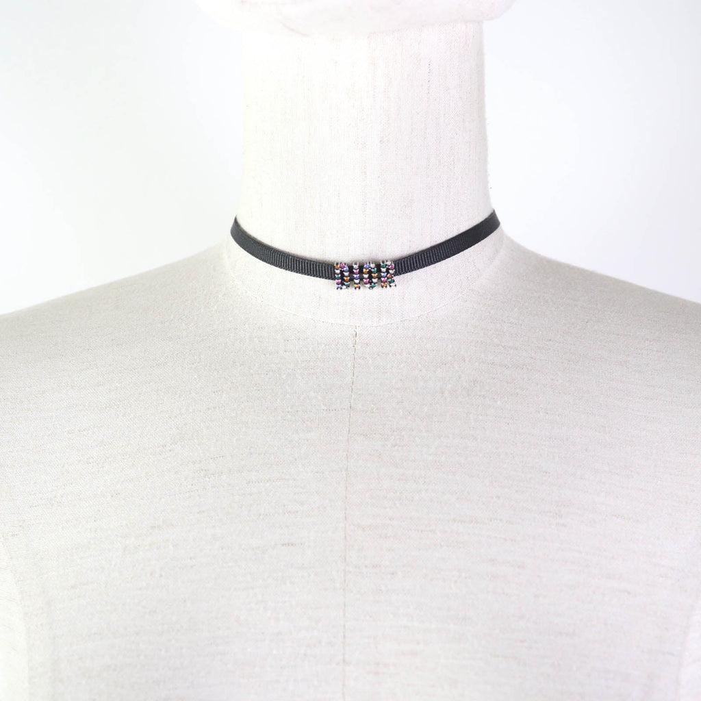 Christian Dior choker ー Black multicolor