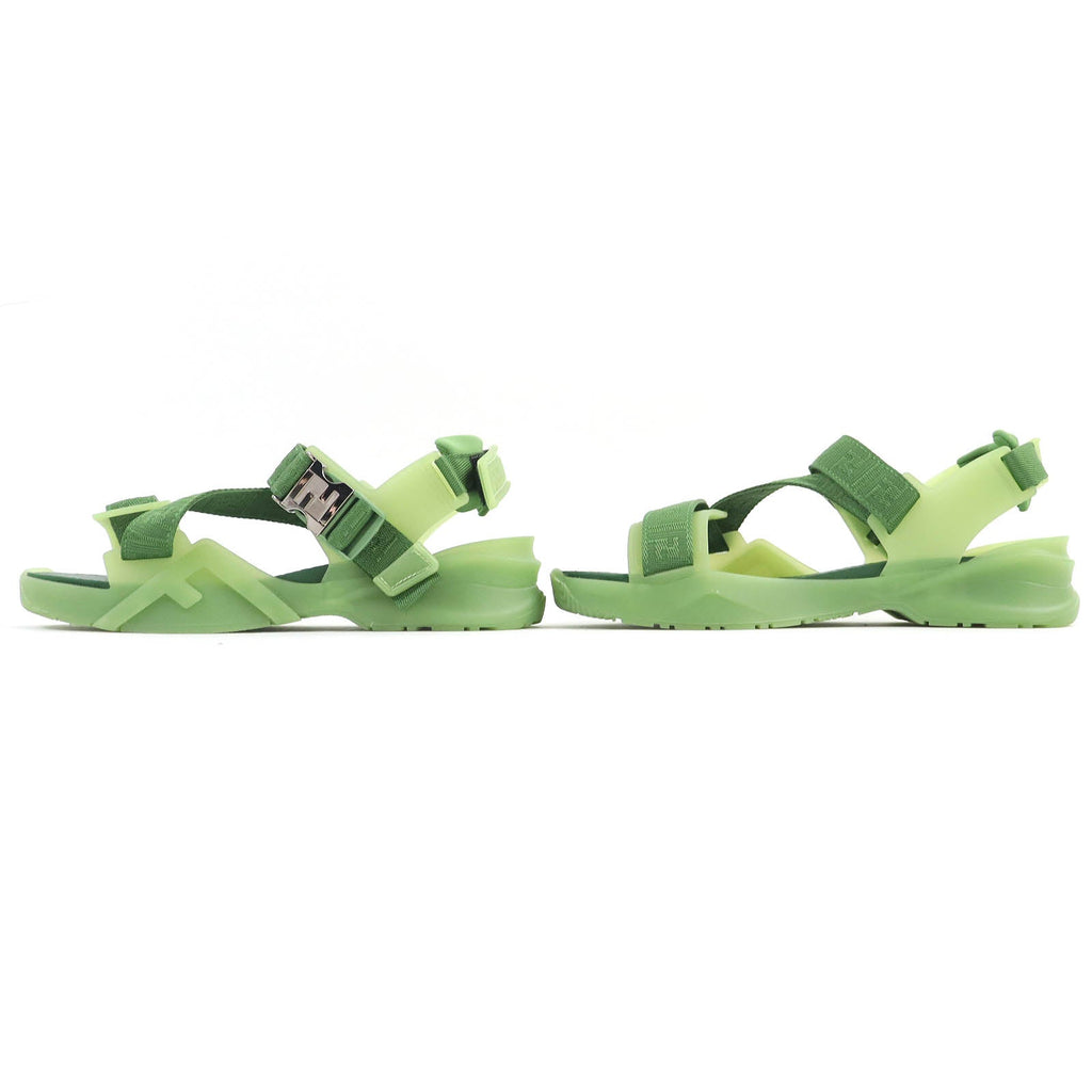 FENDI Sandals 7X1503 rubber green FENDI FLOW SANDALS 6
