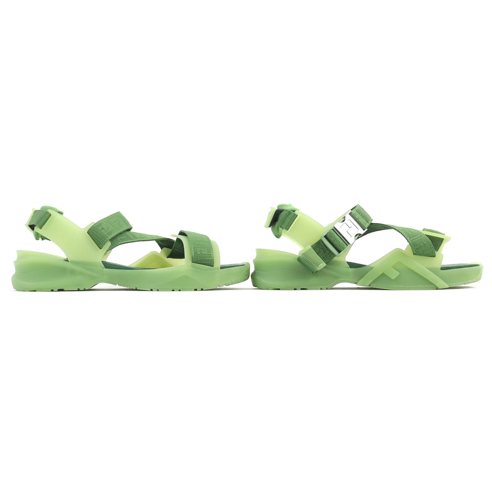 FENDI Sandals 7X1503 rubber green FENDI FLOW SANDALS 6