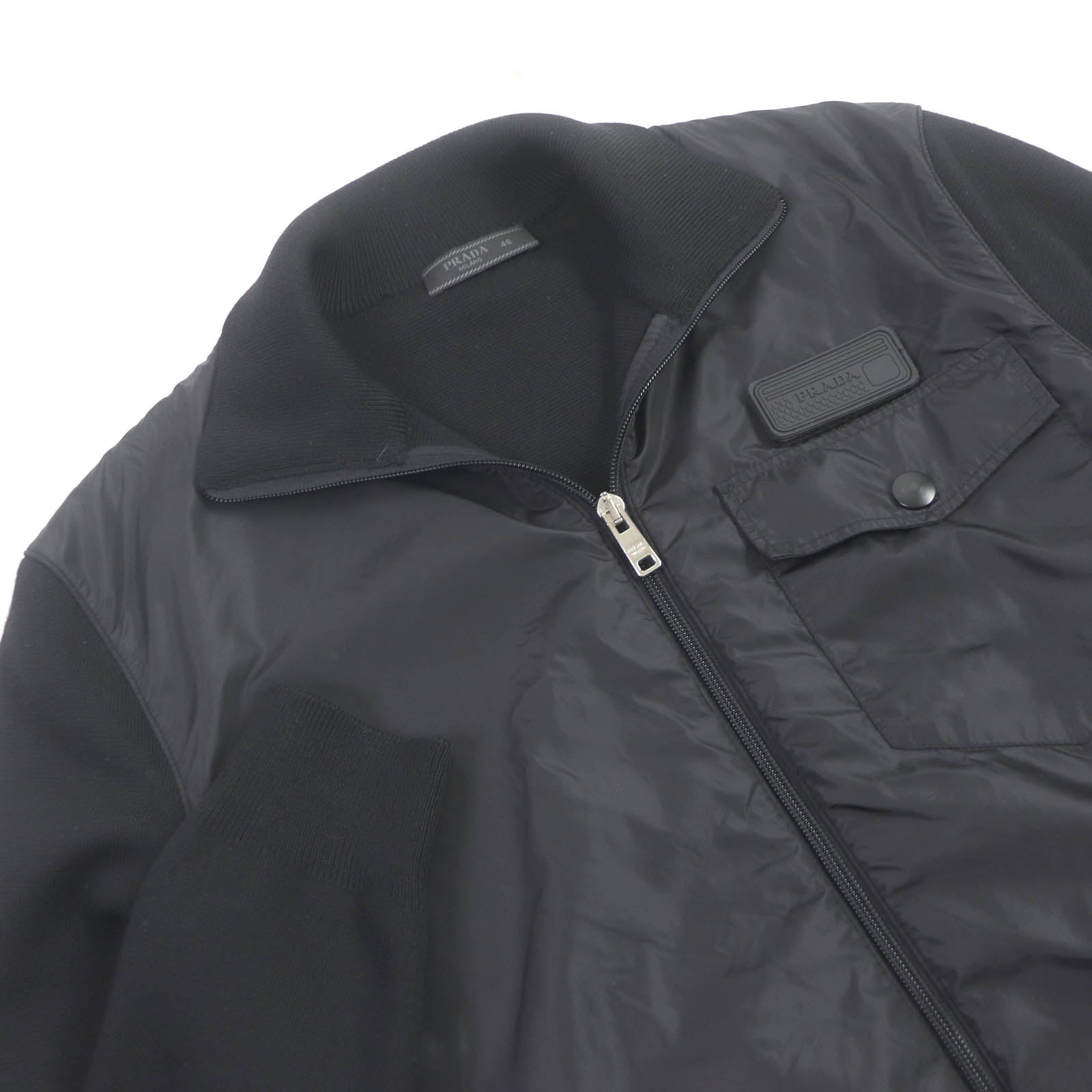 PRADA Blouson UMC134 Virgin wool black 46