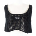 PRADA Tank top P29980 cotton Black White 36