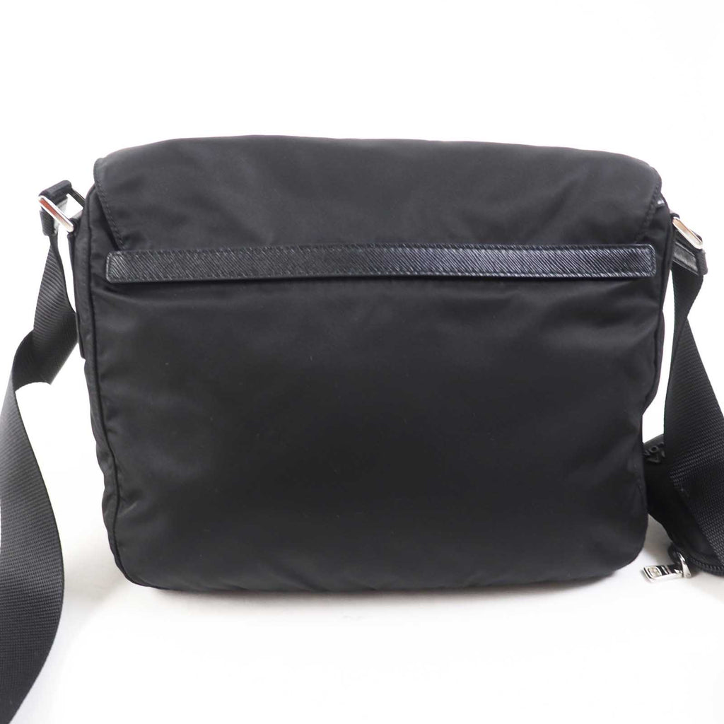 PRADA Shoulder Bag 1BD953 Main: Nylon, Part: Leather NERO Black Re-Nylon Women Used