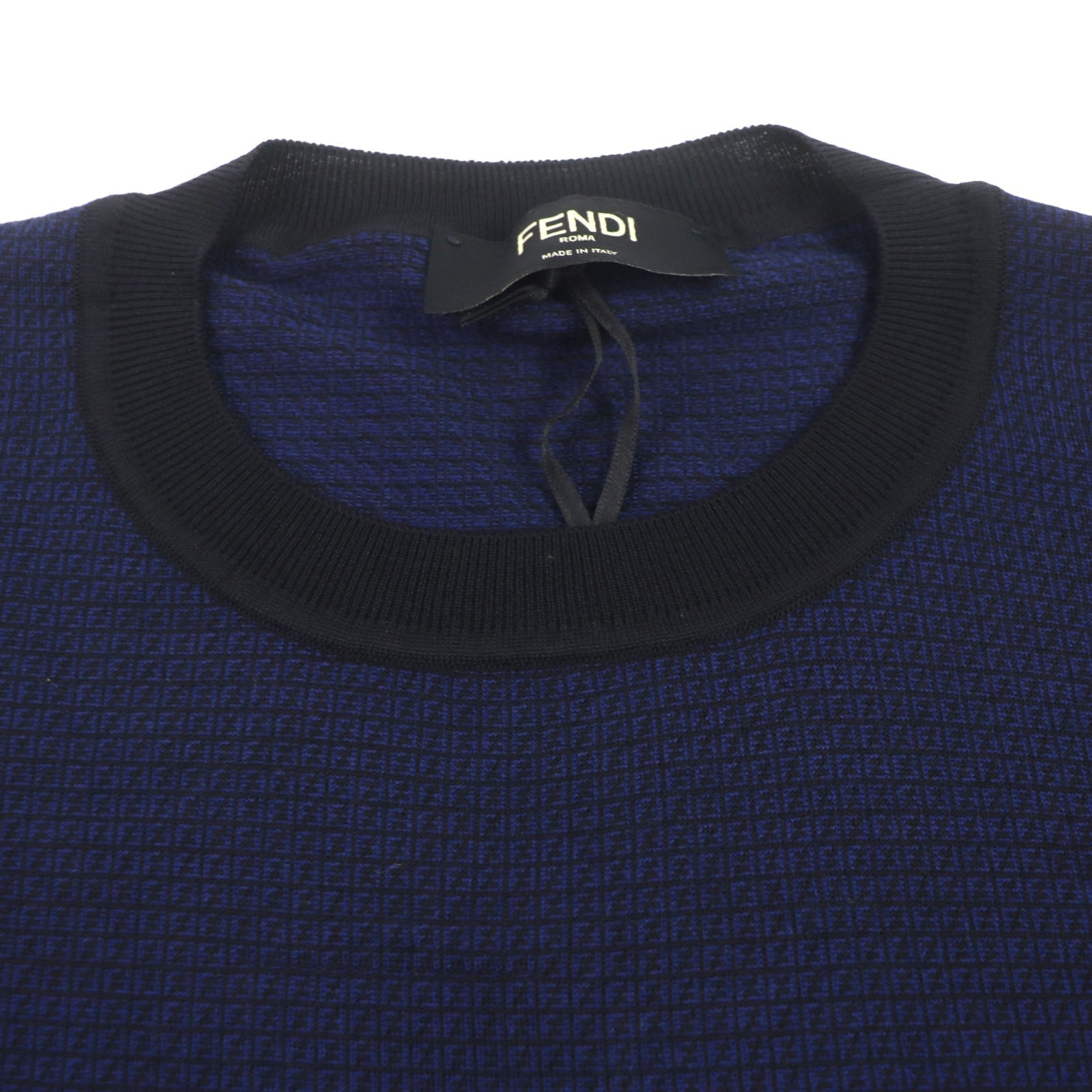 FENDI knit FZY078 wool Navy 52