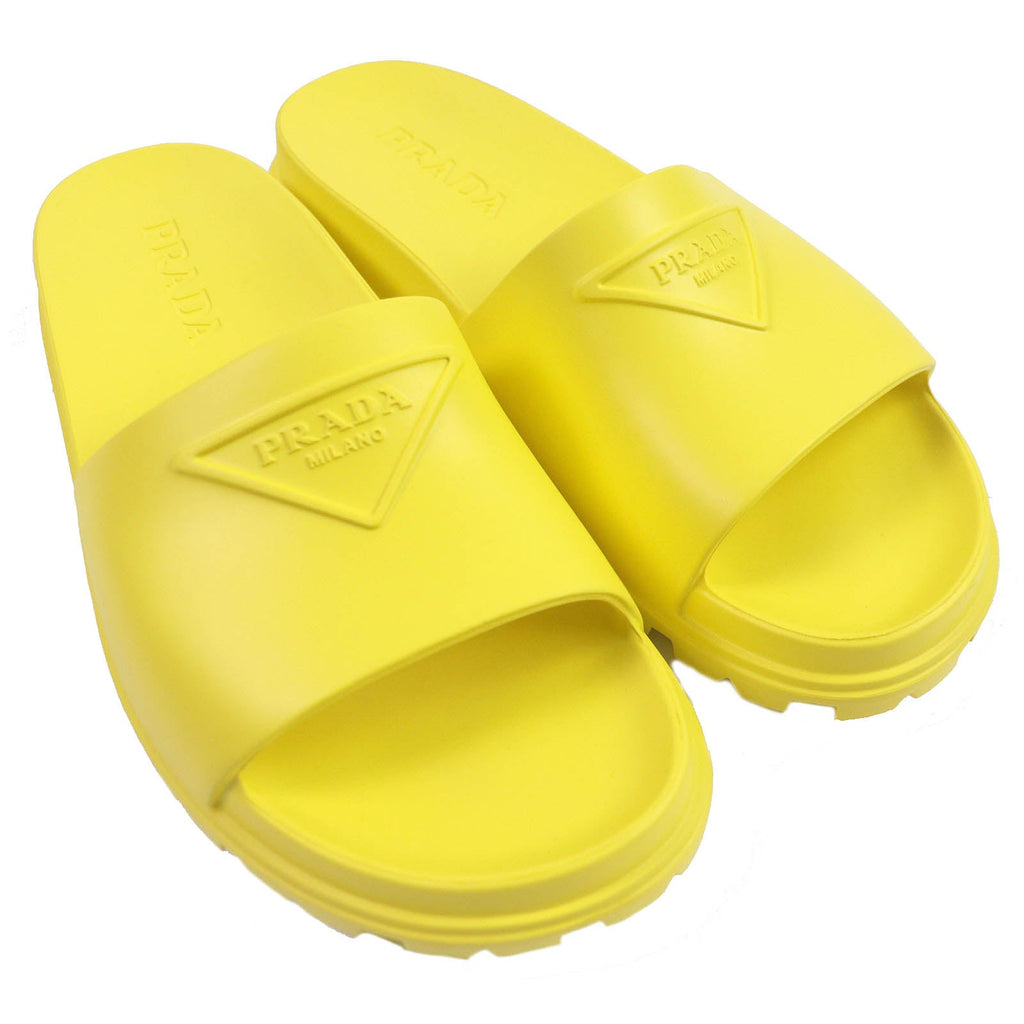 PRADA Sandals 1XX626 rubber yellow 43