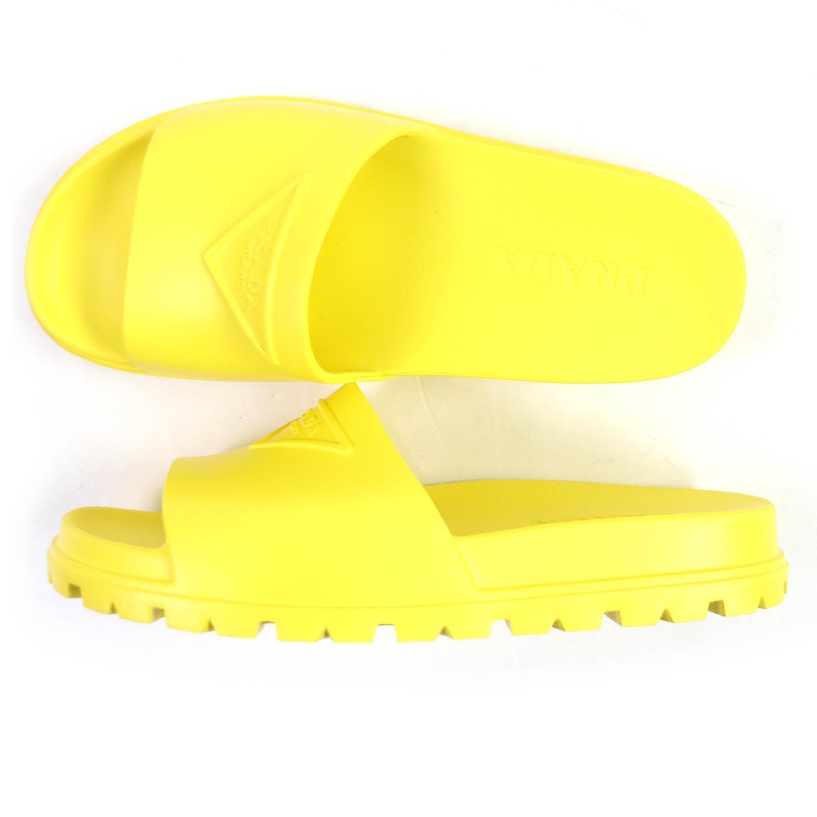 PRADA Sandals 1XX626 rubber yellow 43
