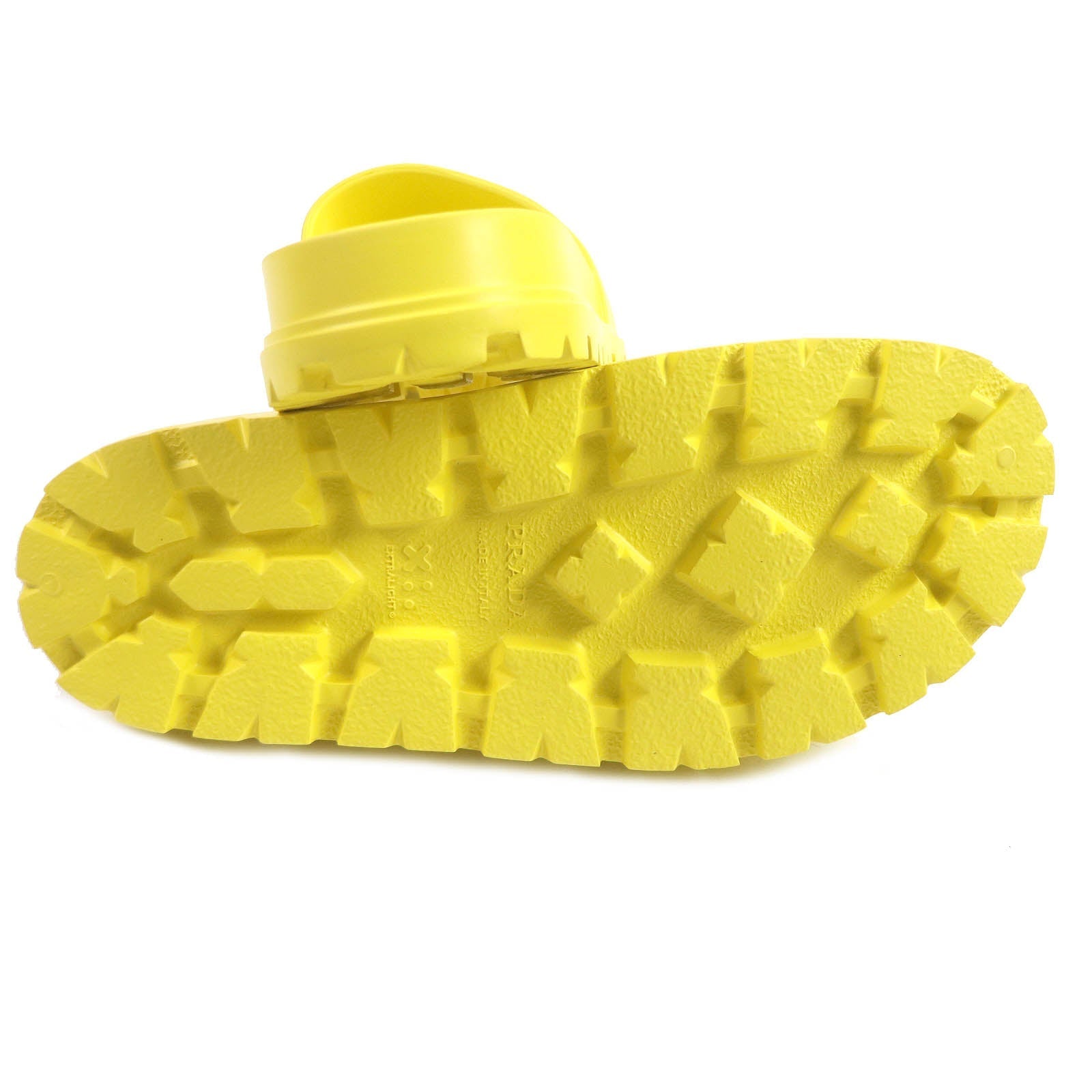 PRADA Sandals 1XX626 rubber yellow 43