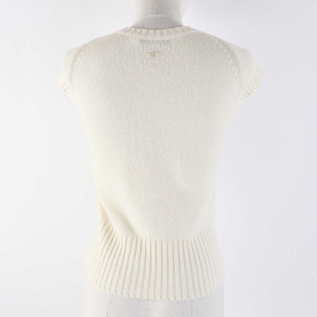 Christian Dior knit 214S12AM001 cashmere Ivory Gold 38