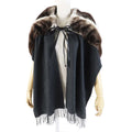 FENDI Scarf FVG480 origura Brown gray