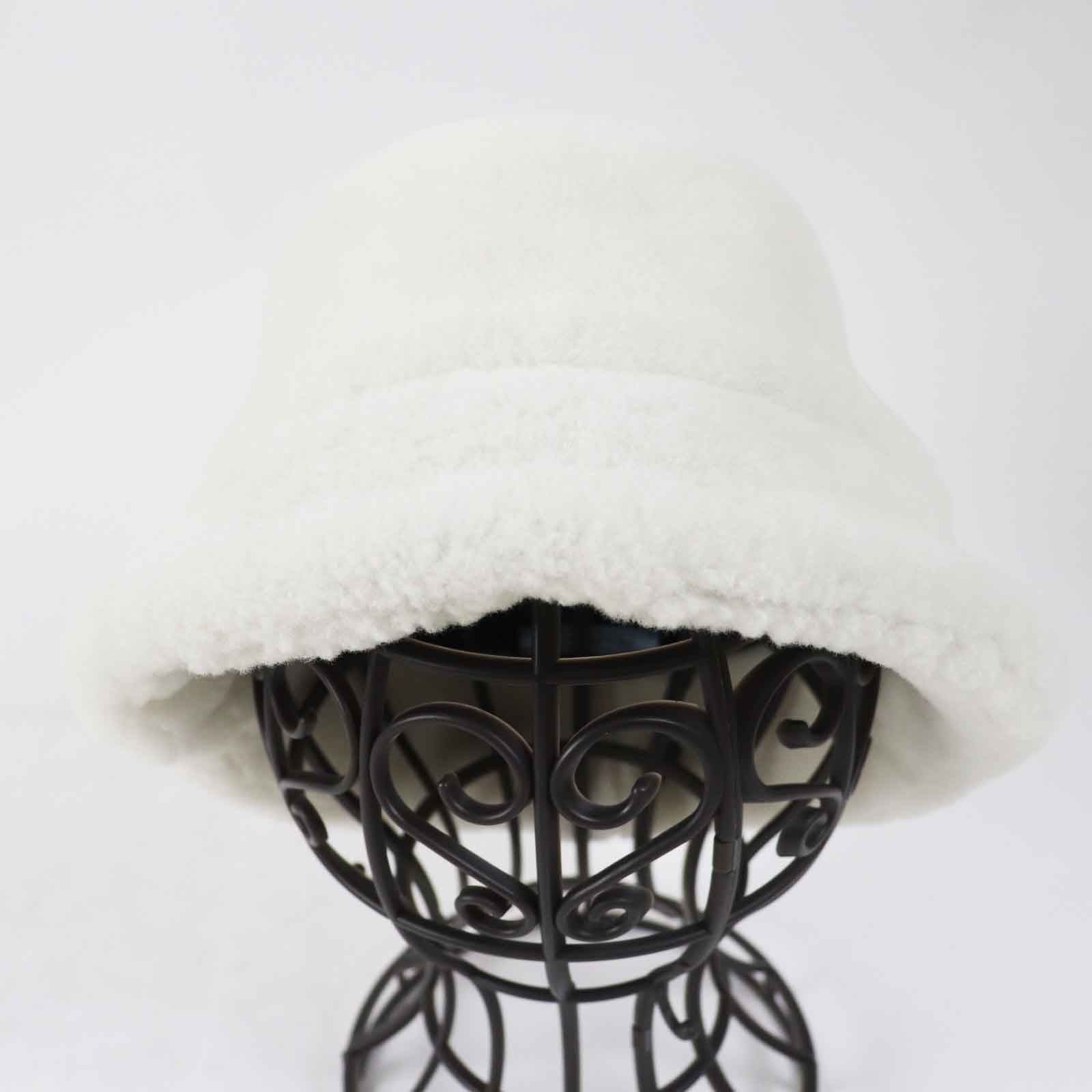 PRADA hat 1HC137 Mouton Ivory M